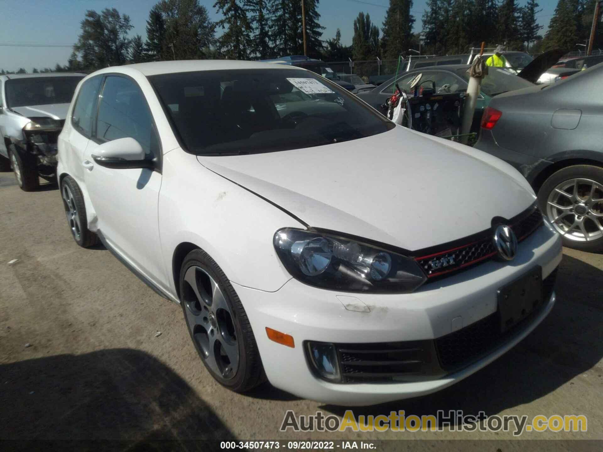 VOLKSWAGEN GTI PZEV, WVWFD7AJ4CW098191