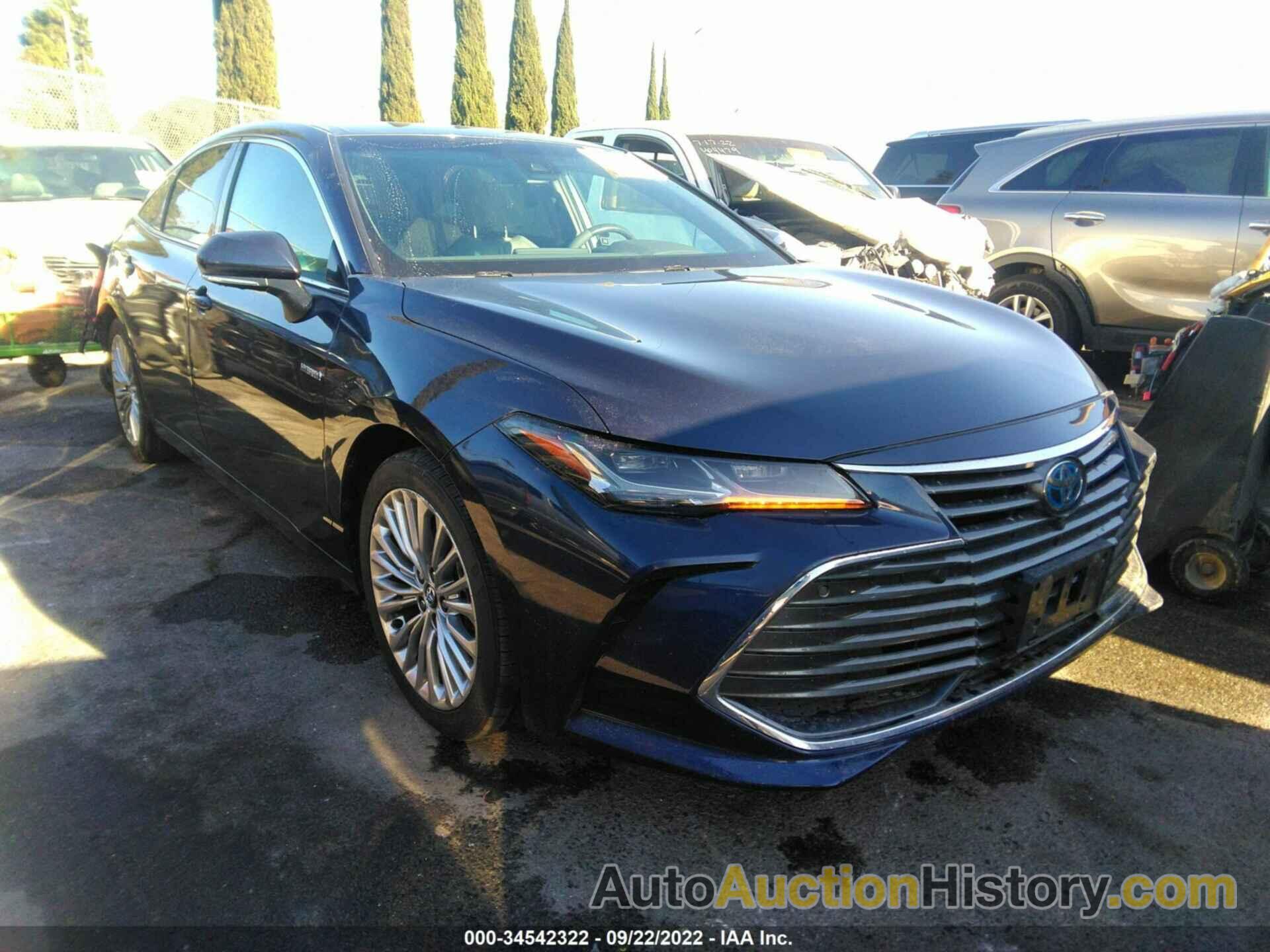 TOYOTA AVALON HYBRID LIMITED, 4T1D21FBXLU016693