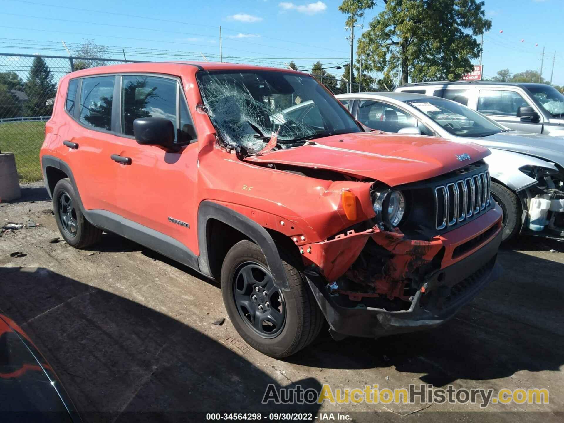 JEEP RENEGADE SPORT, ZACNJDAB8MPM17972