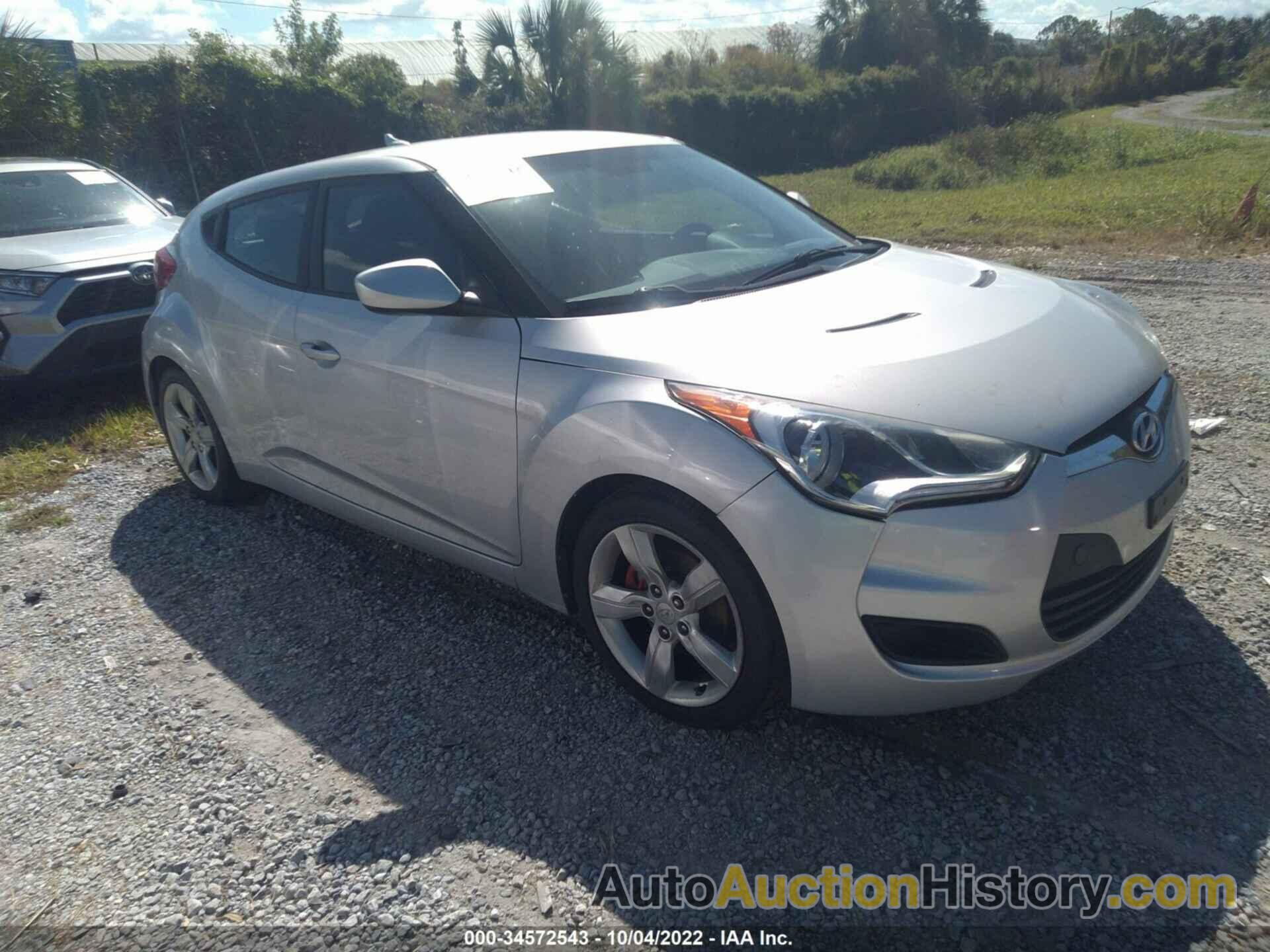 HYUNDAI VELOSTER W/BLACK INT, KMHTC6AD4CU046531