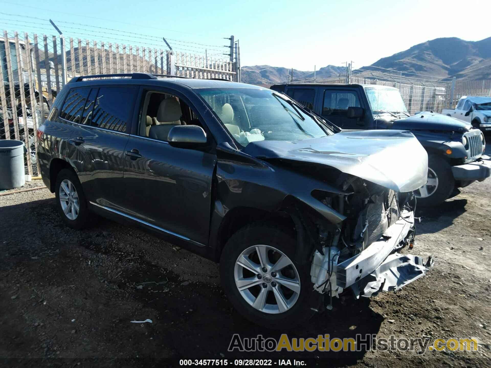 TOYOTA HIGHLANDER, 5TDBK3EH9CS101669