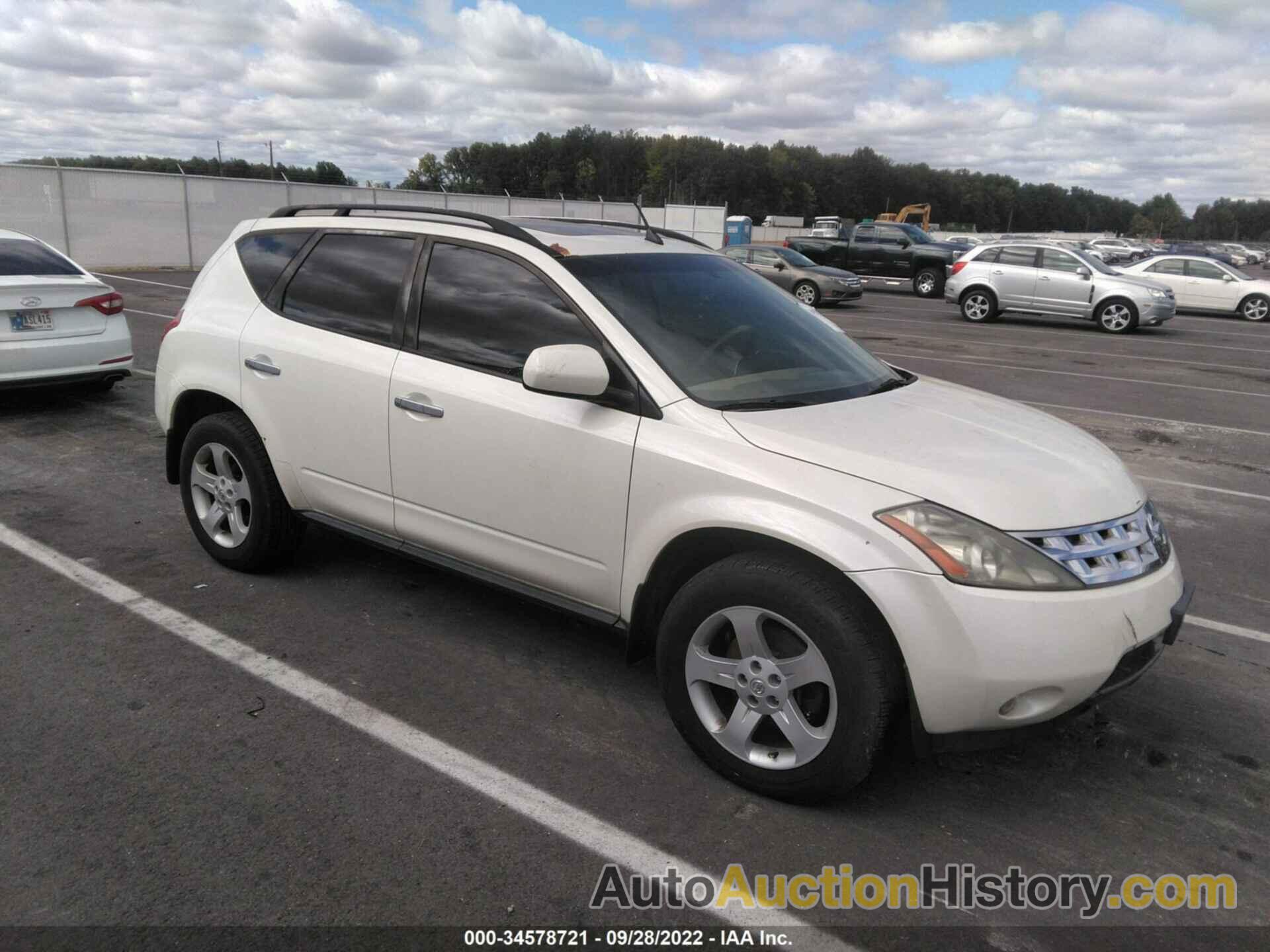 NISSAN MURANO SL, JN8AZ08W54W339380