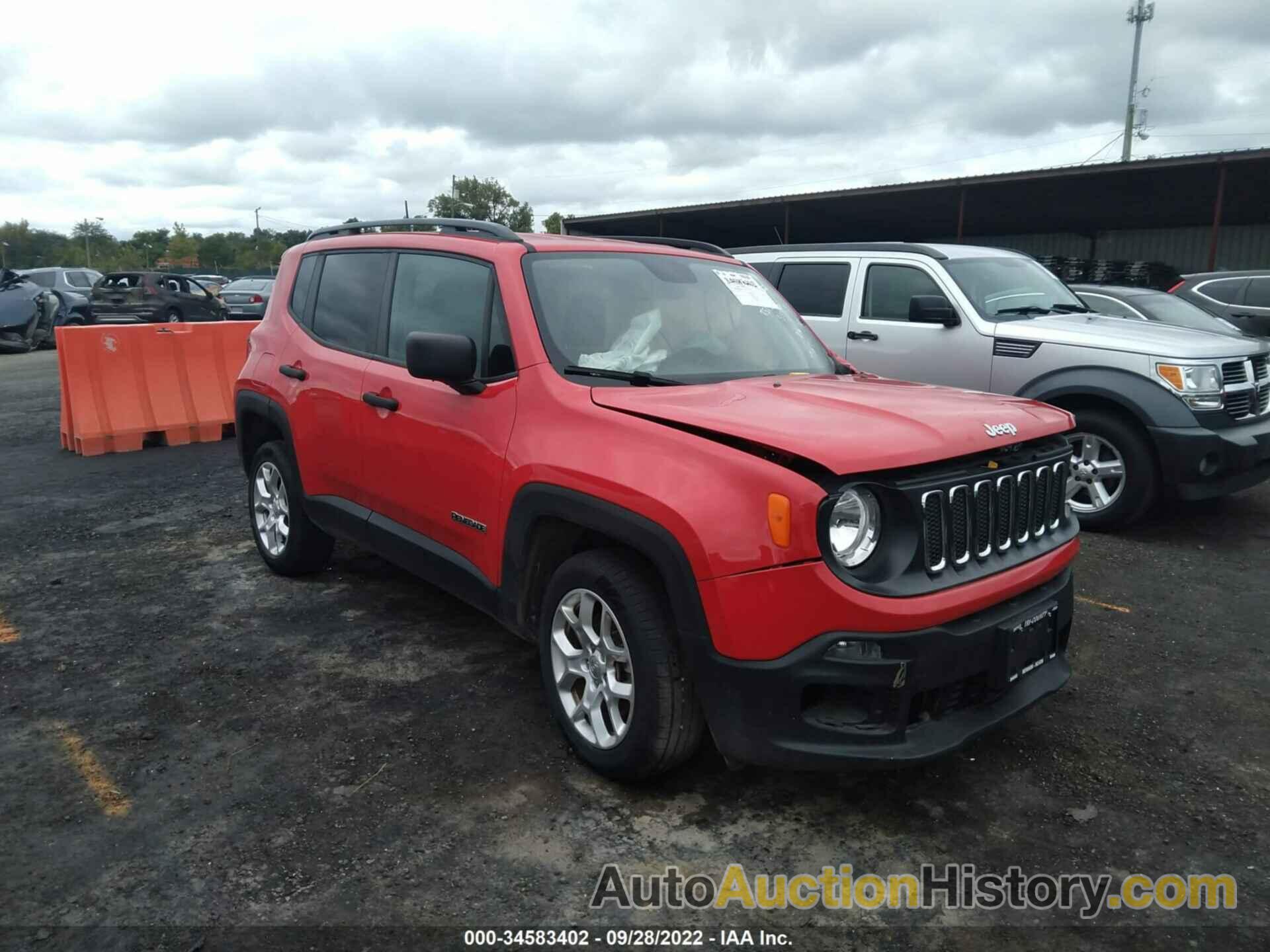 JEEP RENEGADE SPORT, ZACCJBAB8JPJ26783