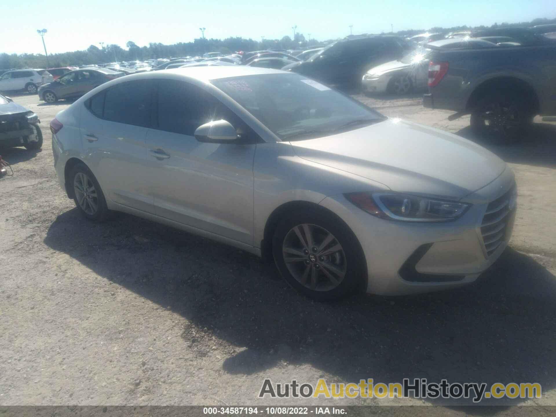 HYUNDAI ELANTRA SEL, 5NPD84LF5JH331789