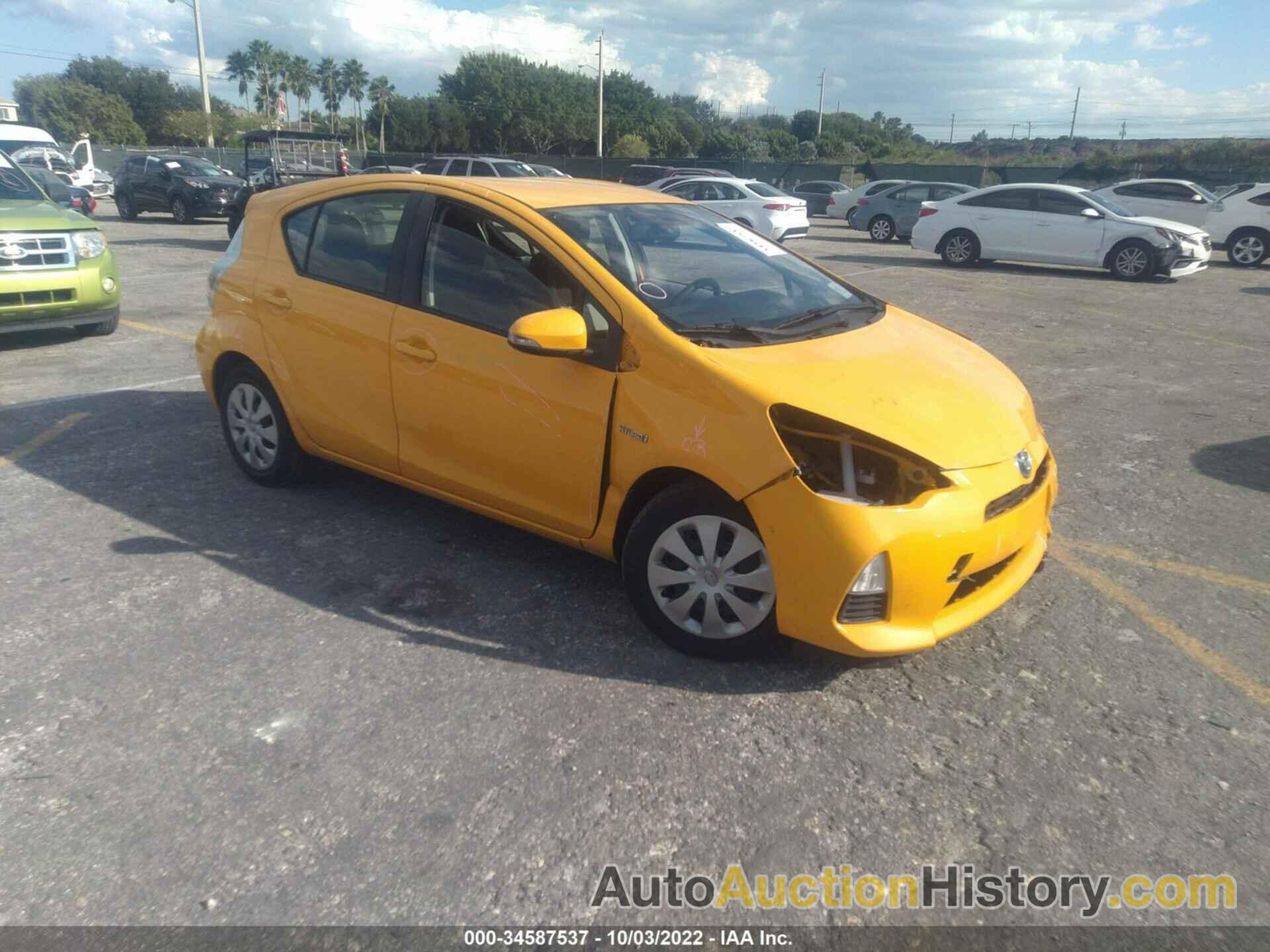 TOYOTA PRIUS C ONE/THREE/TWO/FOUR, JTDKDTB33E1079252