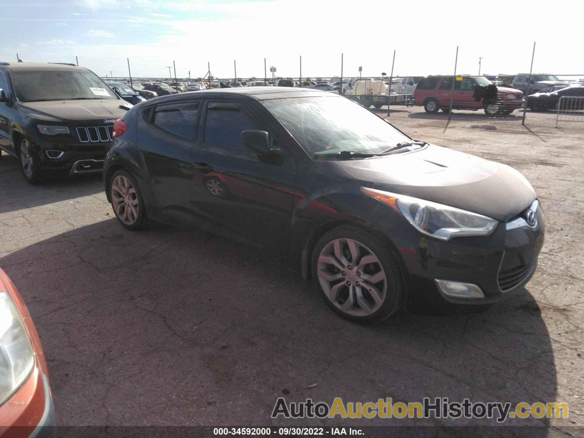 HYUNDAI VELOSTER W/BLACK INT, KMHTC6AD1CU063870