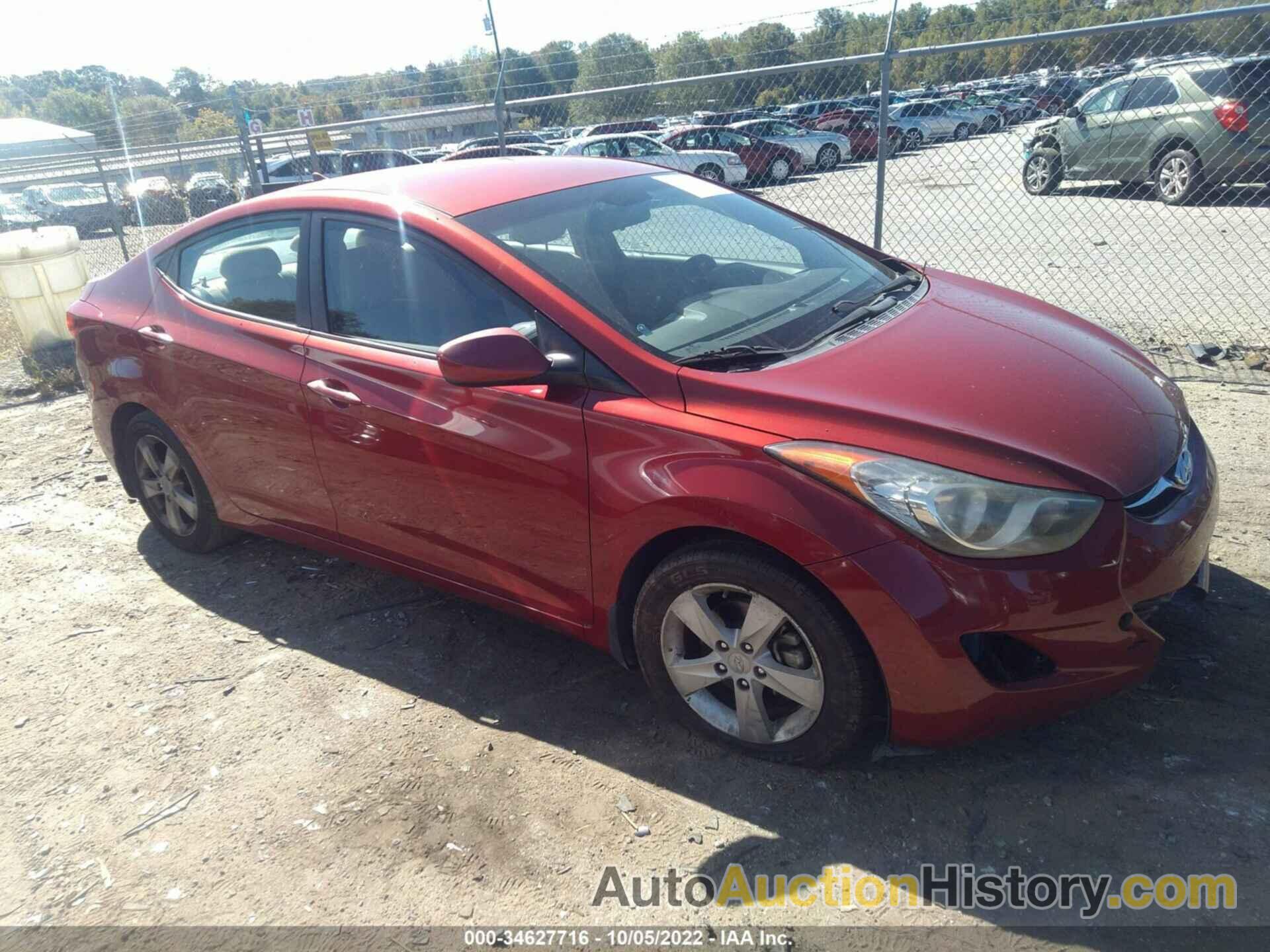 HYUNDAI ELANTRA GLS, KMHDH4AEXDU792549