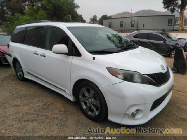 TOYOTA SIENNA SE 8 PASSENGER, 5TDXK3DC1ES482478