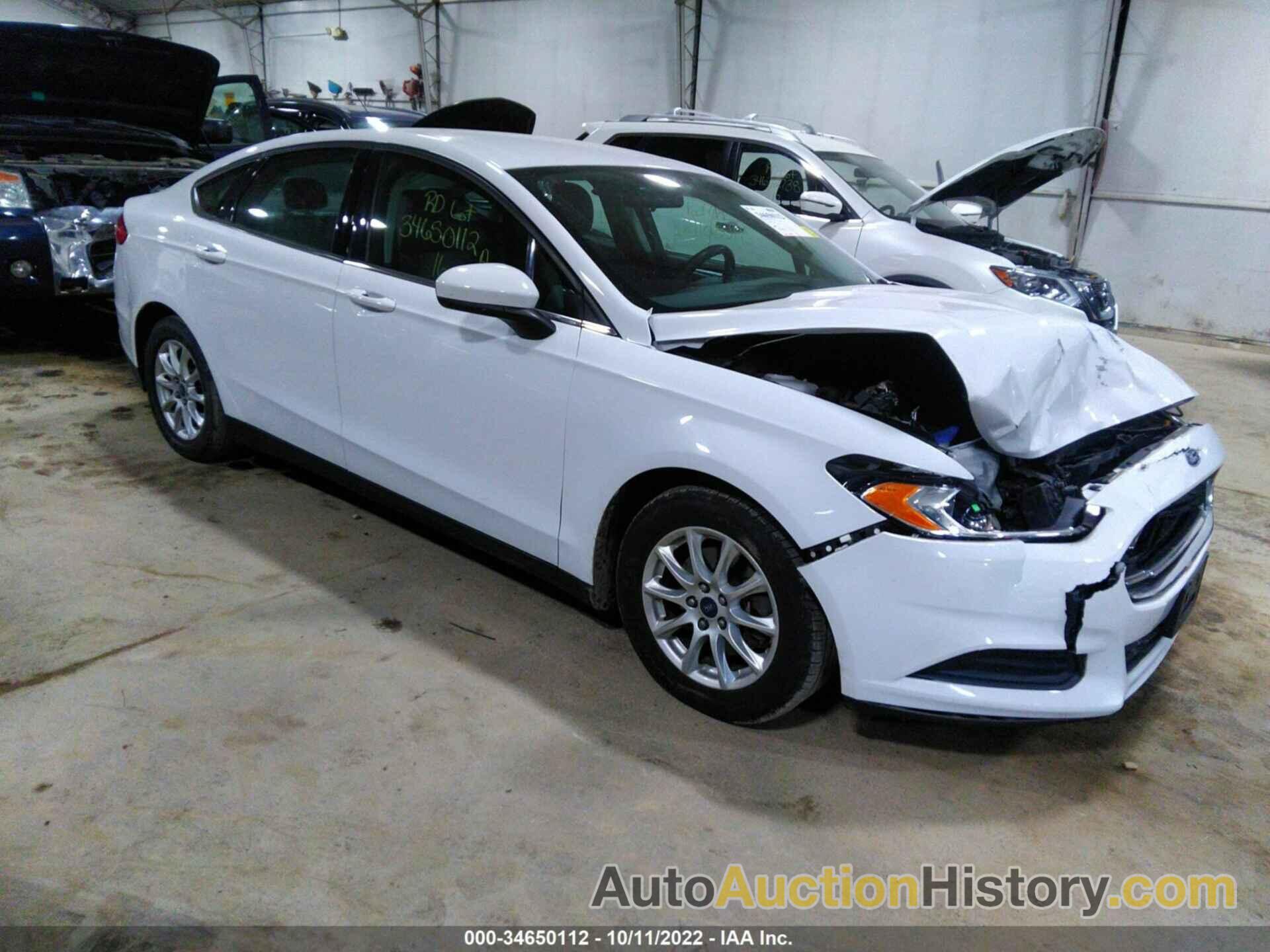 FORD FUSION S, 3FA6P0G78GR190087