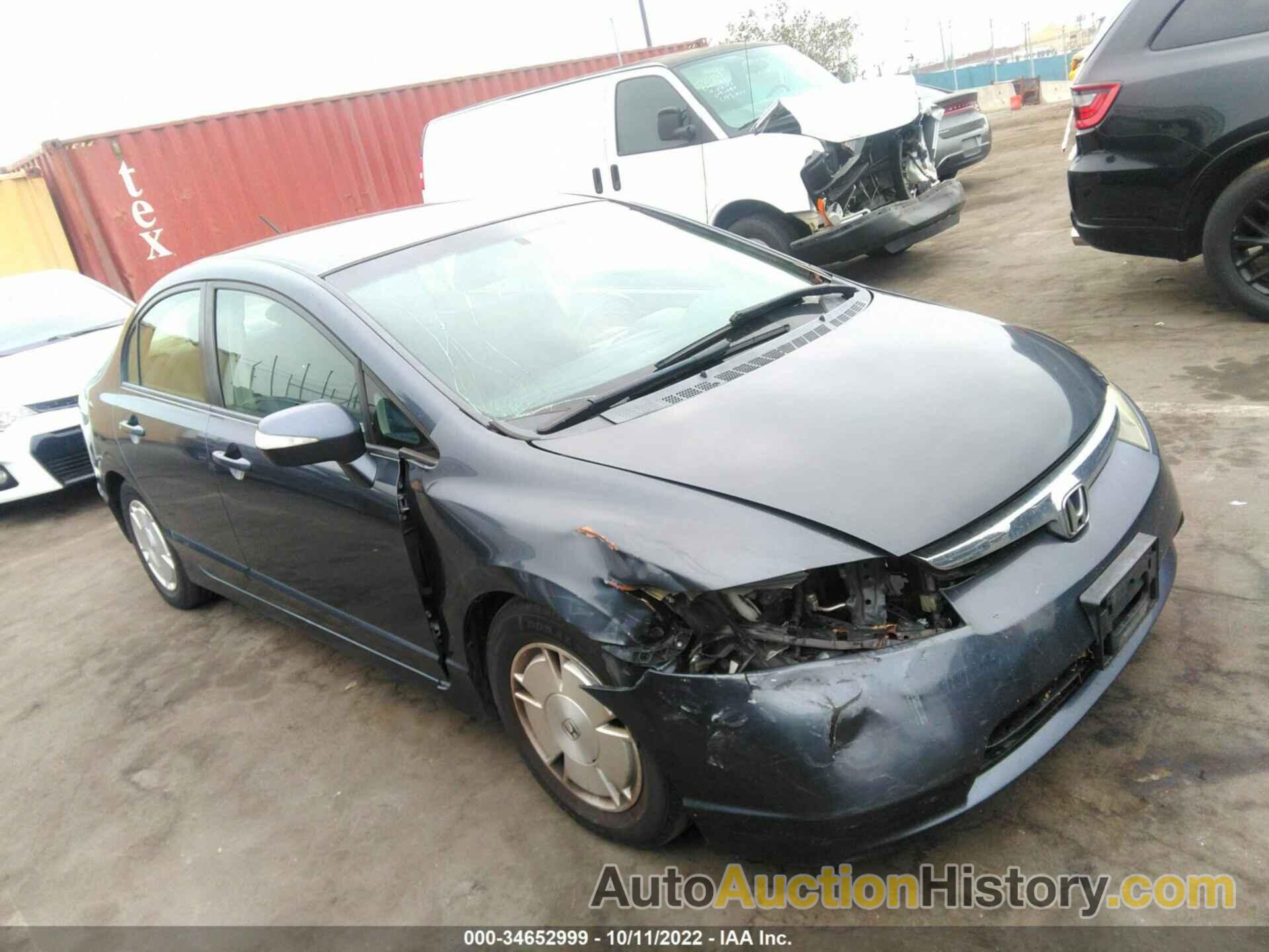 HONDA CIVIC HYBRID, JHMFA36207S024295