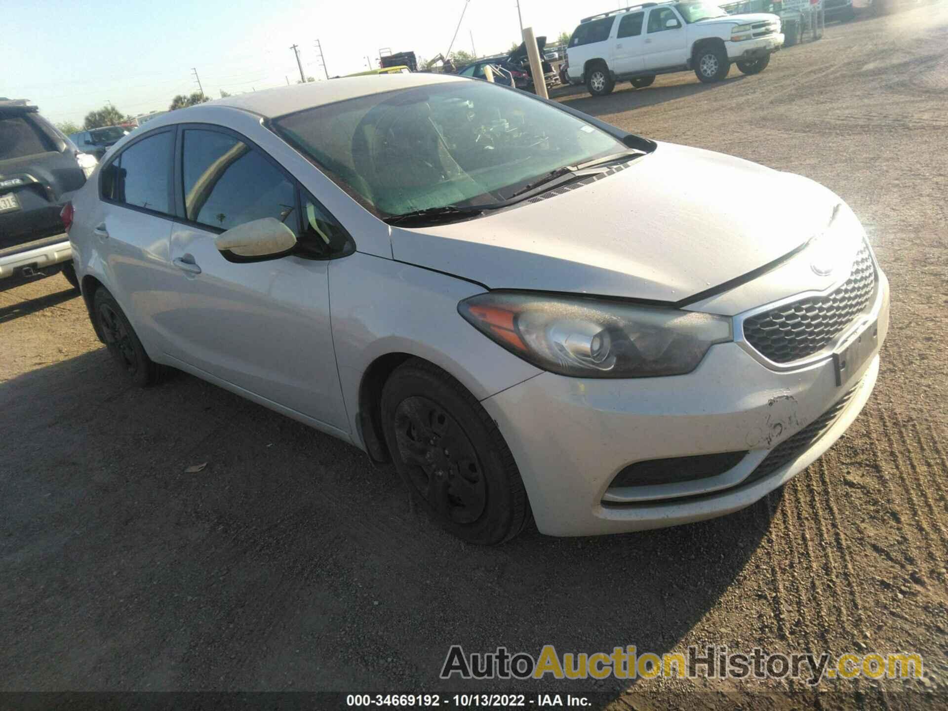 KIA FORTE LX, KNAFK4A62E5141531