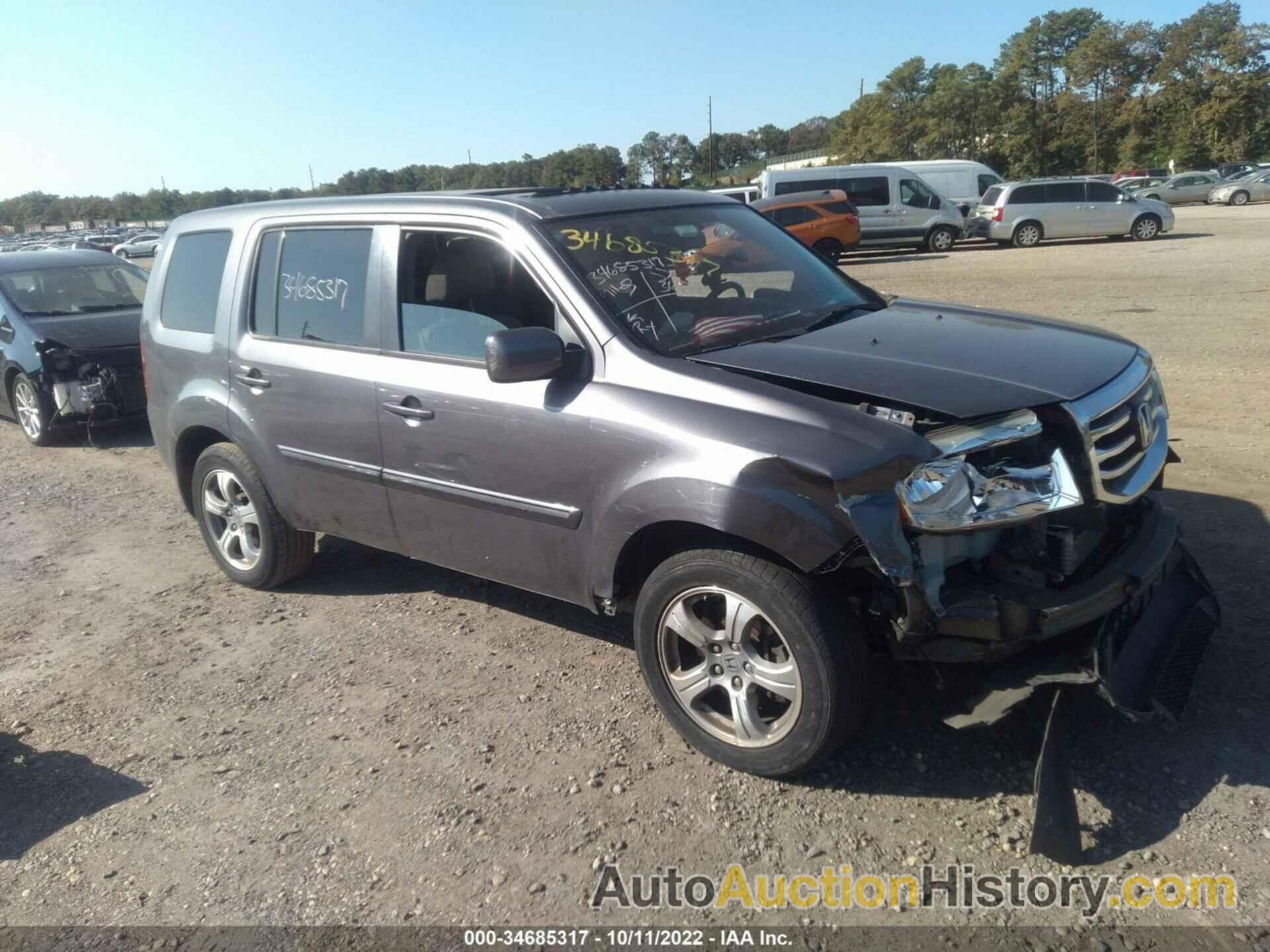 HONDA PILOT EX-L, 5FNYF4H53EB015867