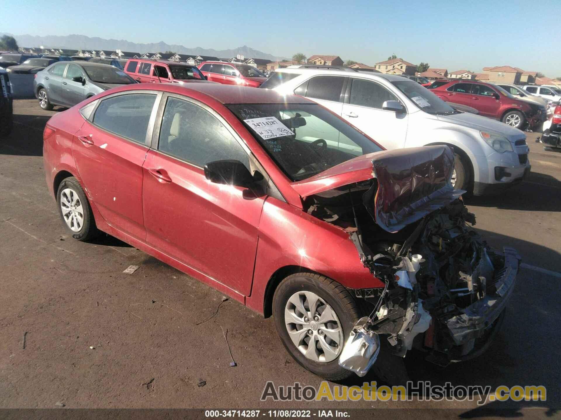 HYUNDAI ACCENT SE, KMHCT4AE5HU389367