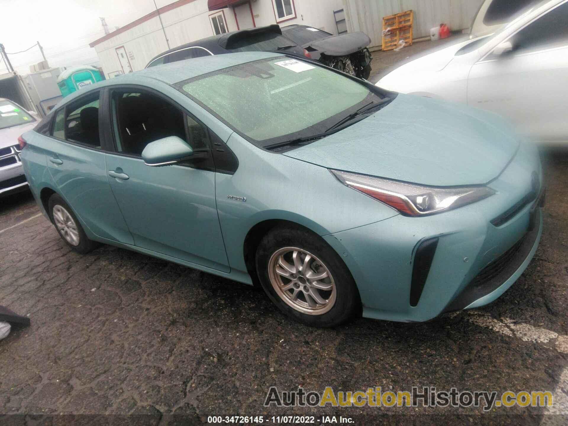 TOYOTA PRIUS L, JTDKAMFUXM3137393