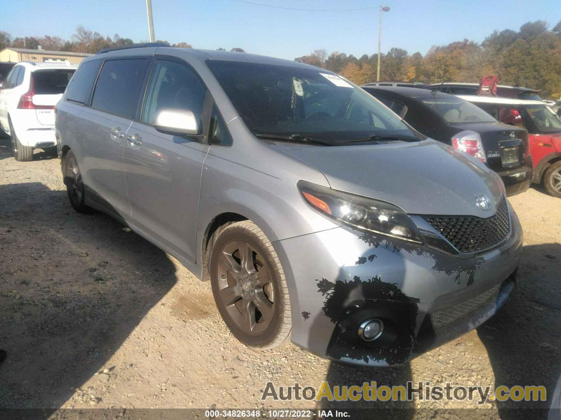 TOYOTA SIENNA SE, 5TDXK3DC4FS677394