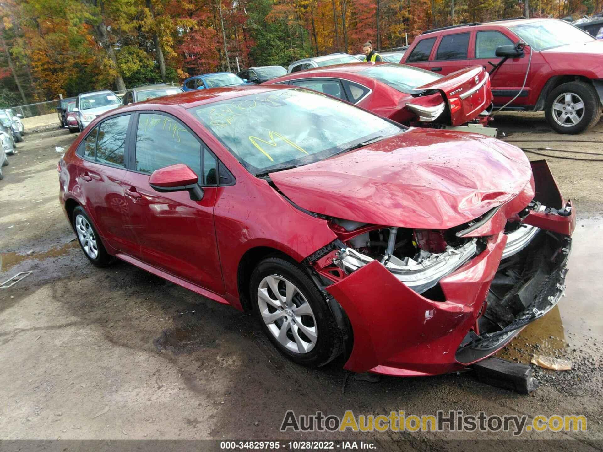 TOYOTA COROLLA LE, 5YFEPMAE6NP289496