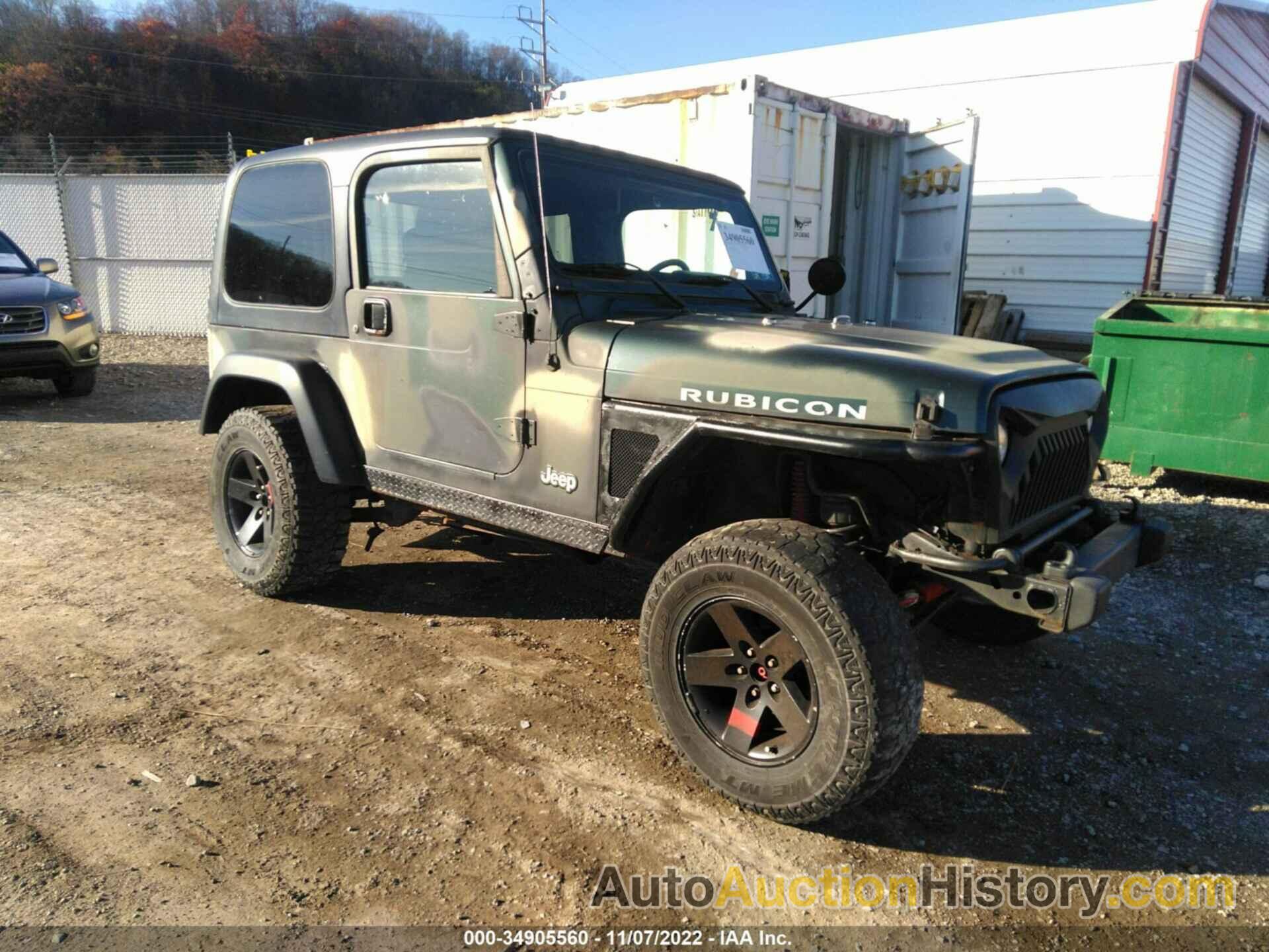 JEEP WRANGLER RUBICON, 1J4FA69S33P333457