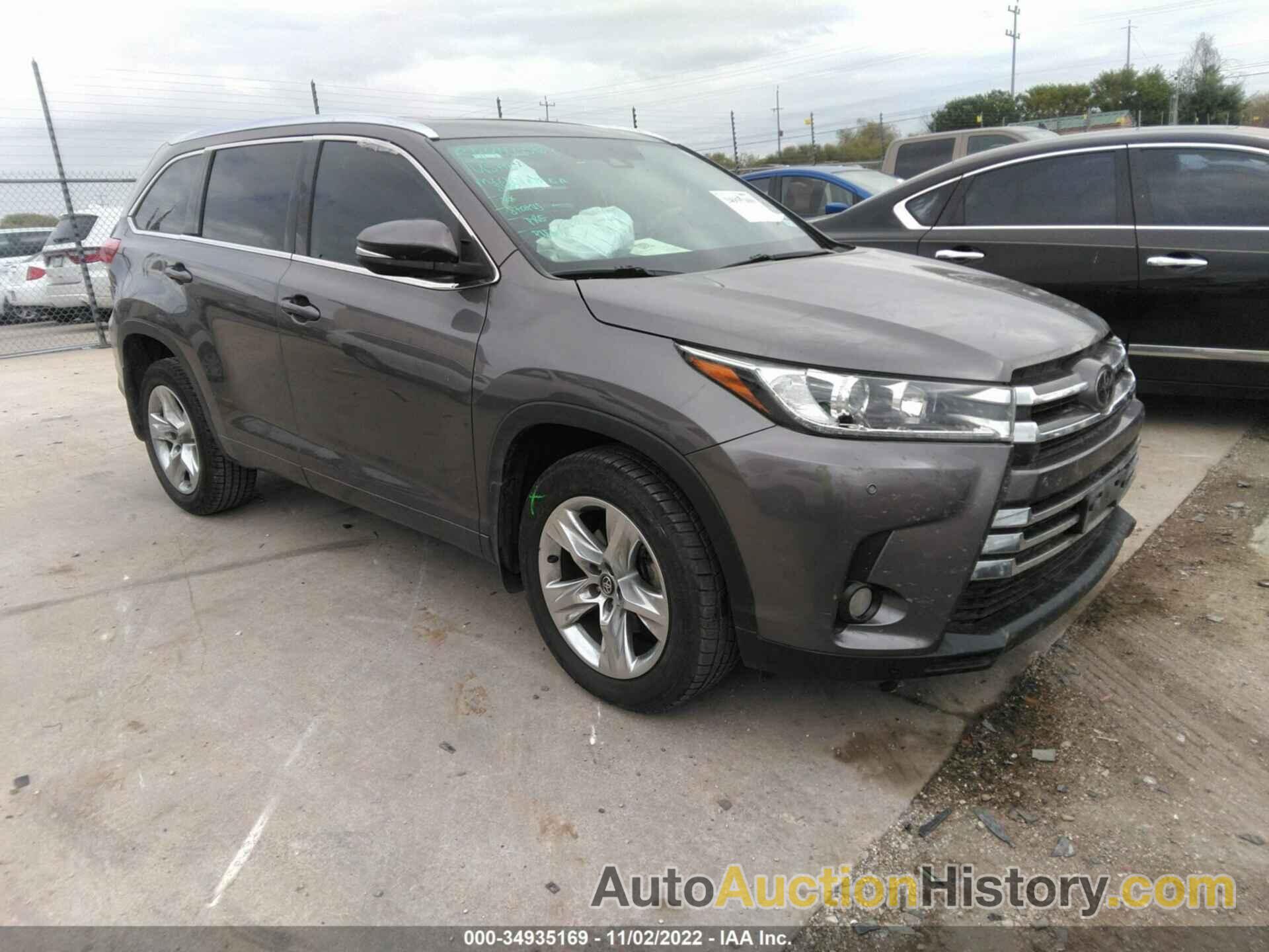 TOYOTA HIGHLANDER LIMITED, 5TDYZRFH7JS271193