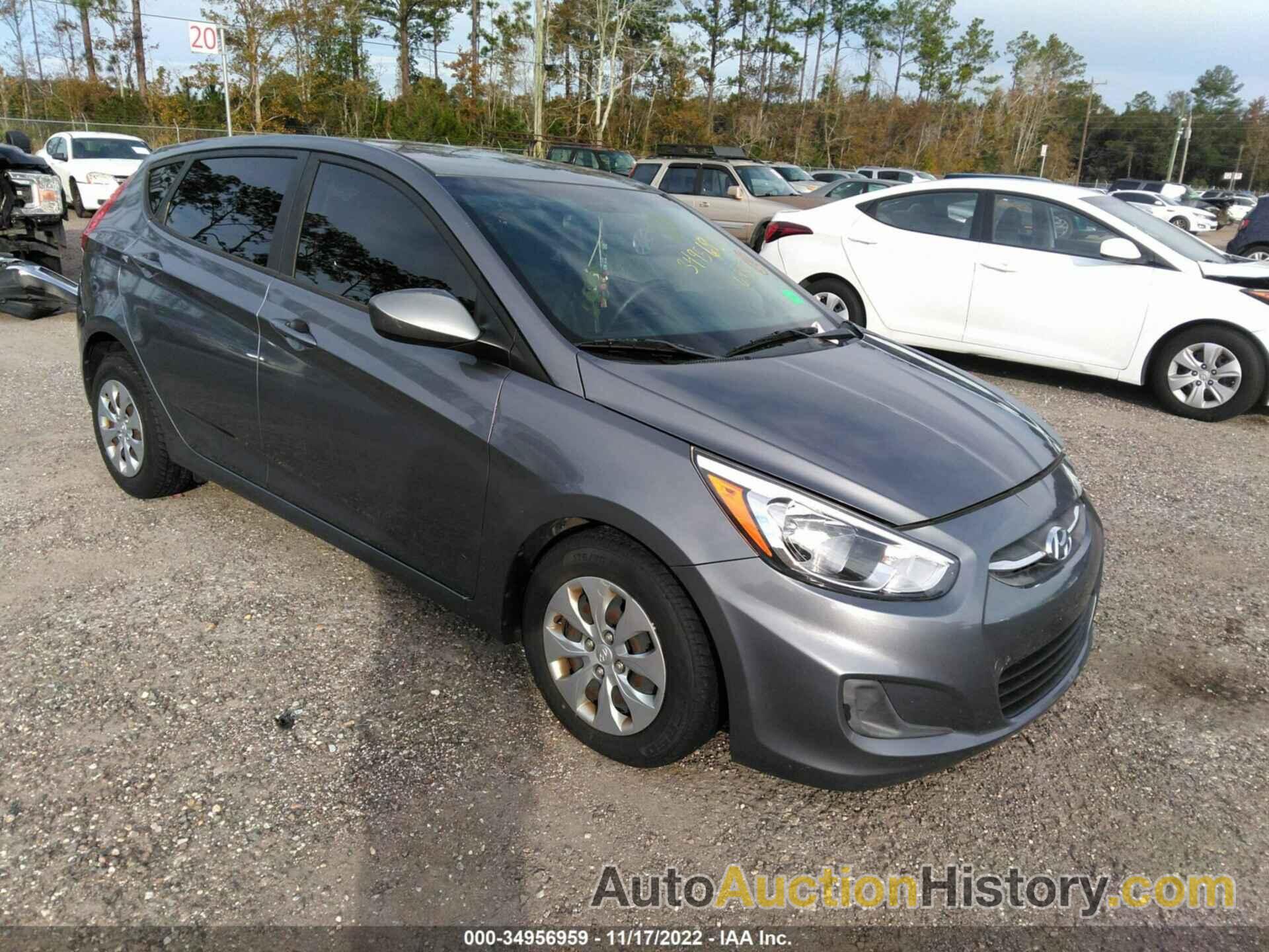 HYUNDAI ACCENT SE, KMHCT5AE5HU327313