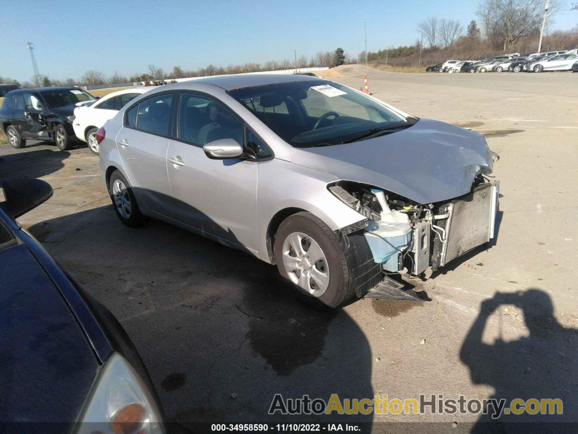 KIA FORTE LX, KNAFX4A60F5372320