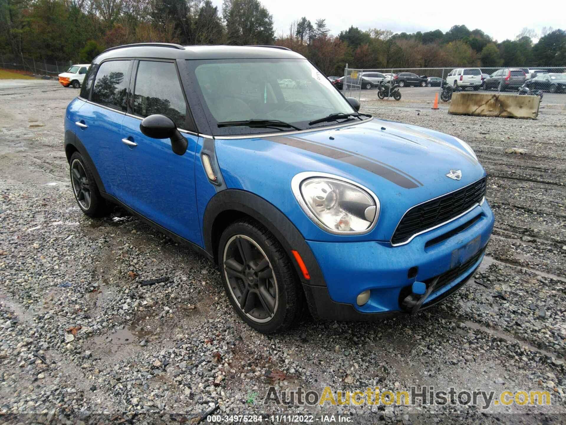 MINI COOPER COUNTRYMAN S, WMWZC3C57CWL83537