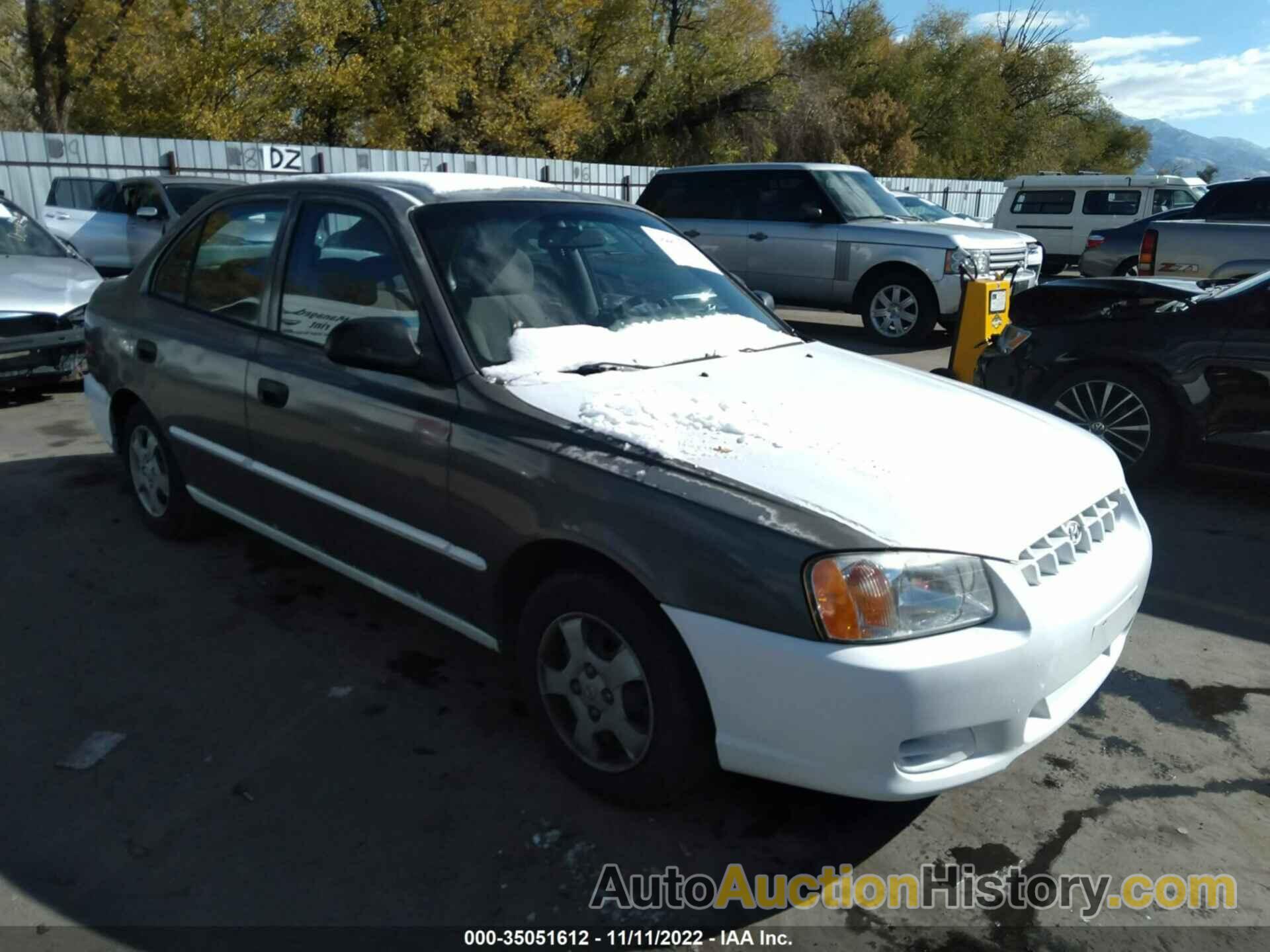 HYUNDAI ACCENT GL, KMHCG45C81U169756