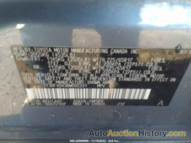 TOYOTA RAV4 LIMITED, 2T3DF4DV3BW092331