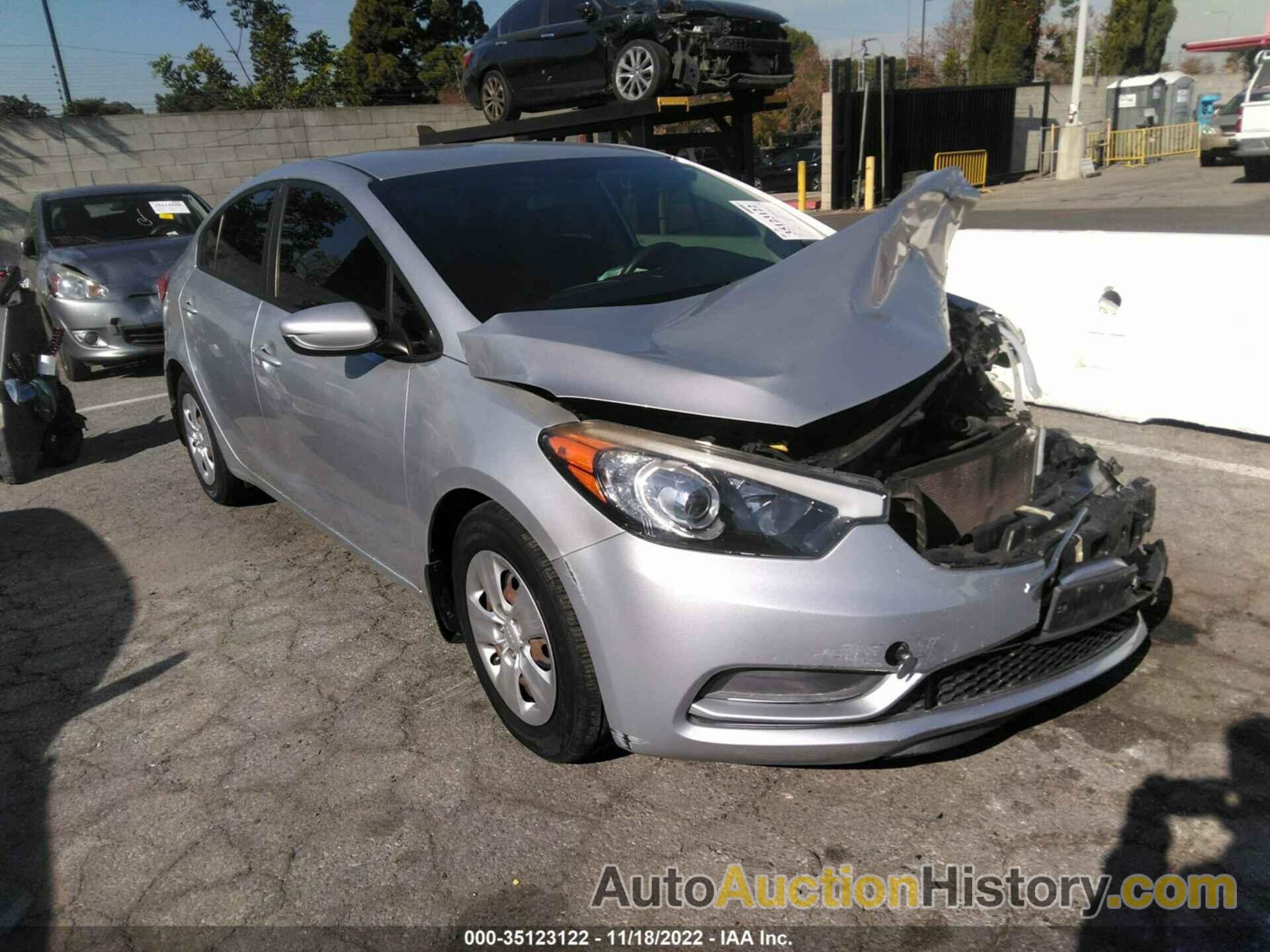 KIA FORTE LX, KNAFK4A63F5263770