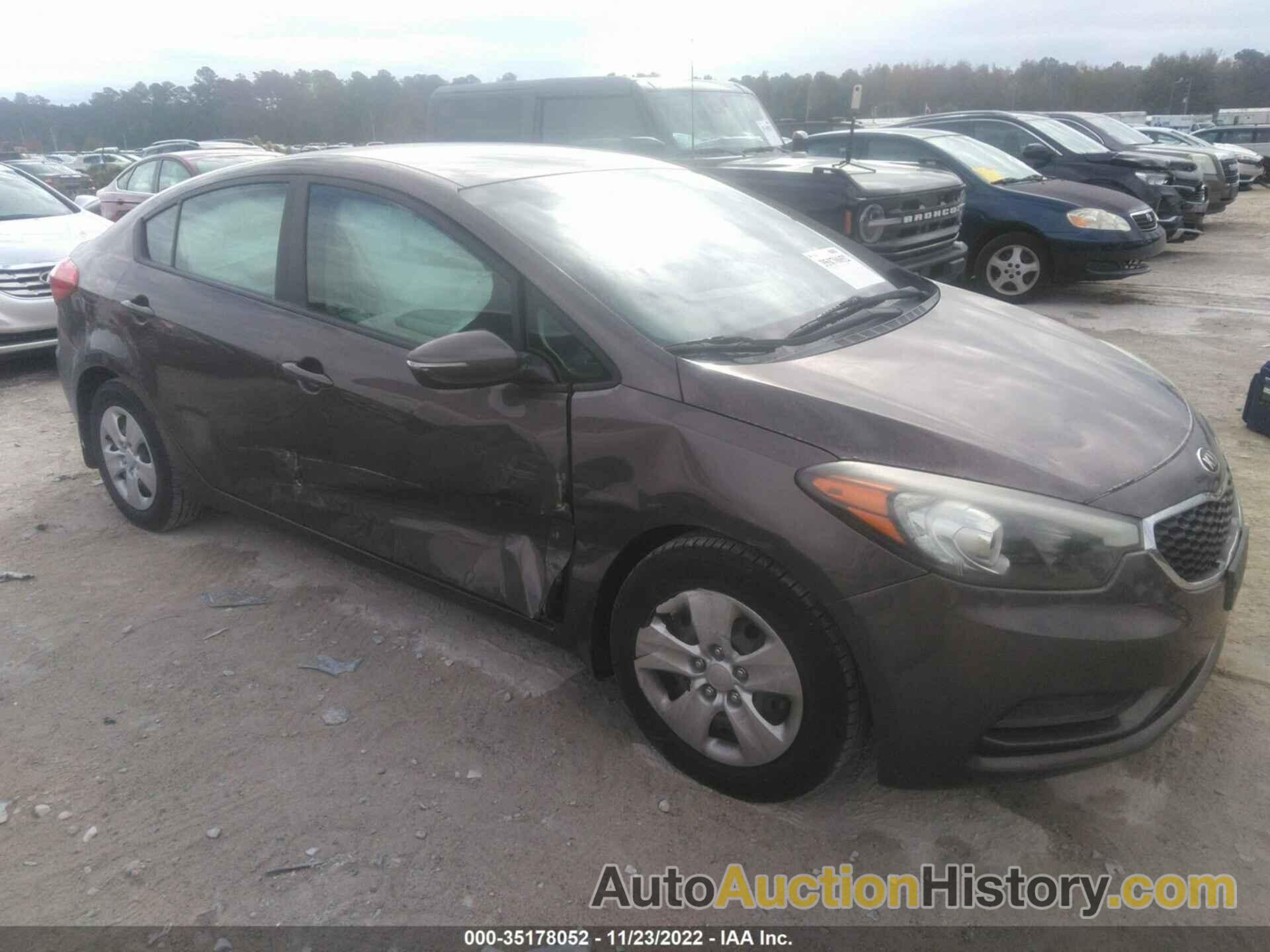 KIA FORTE LX, KNAFX4A64F5259423