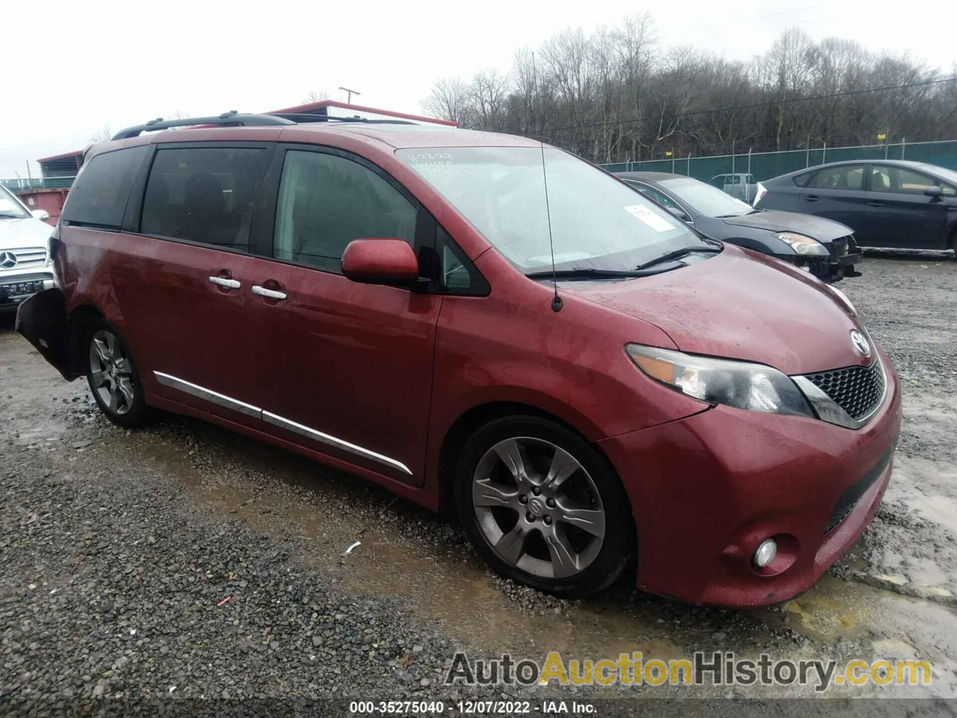 TOYOTA SIENNA SE, 5TDXK3DC6ES472853