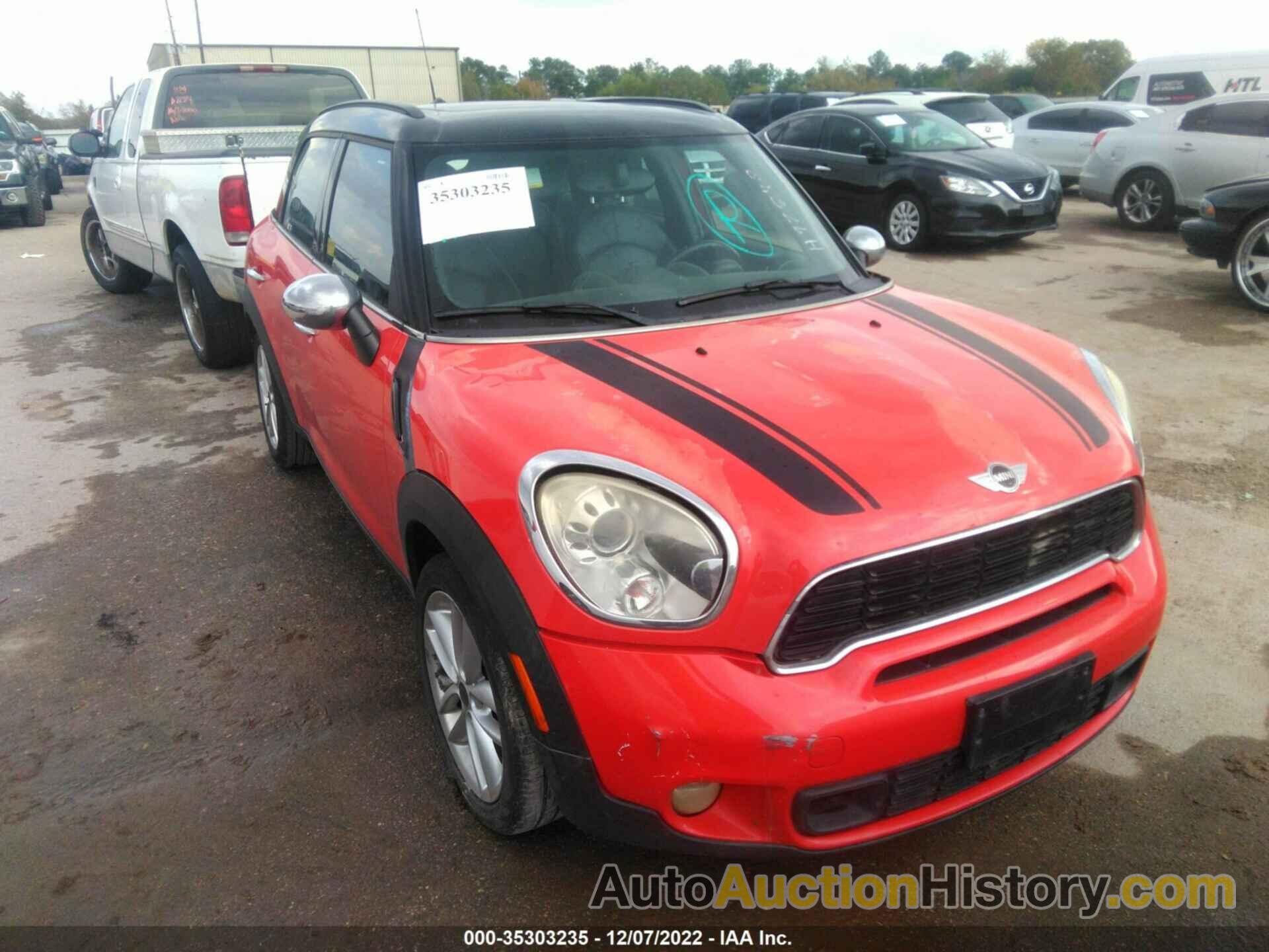 MINI COOPER COUNTRYMAN S, WMWZC3C5XBWH97848