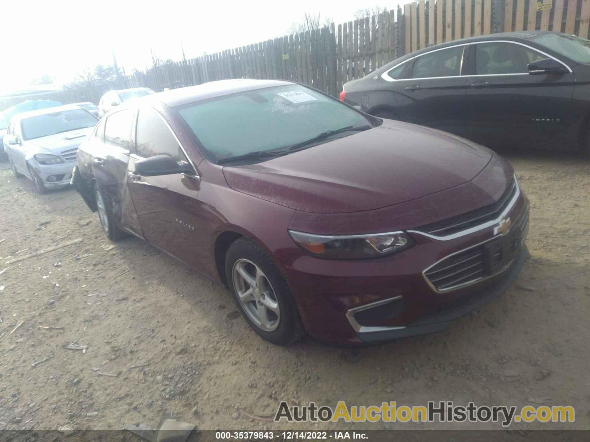 CHEVROLET MALIBU LS, 1G1ZB5STXGF251128