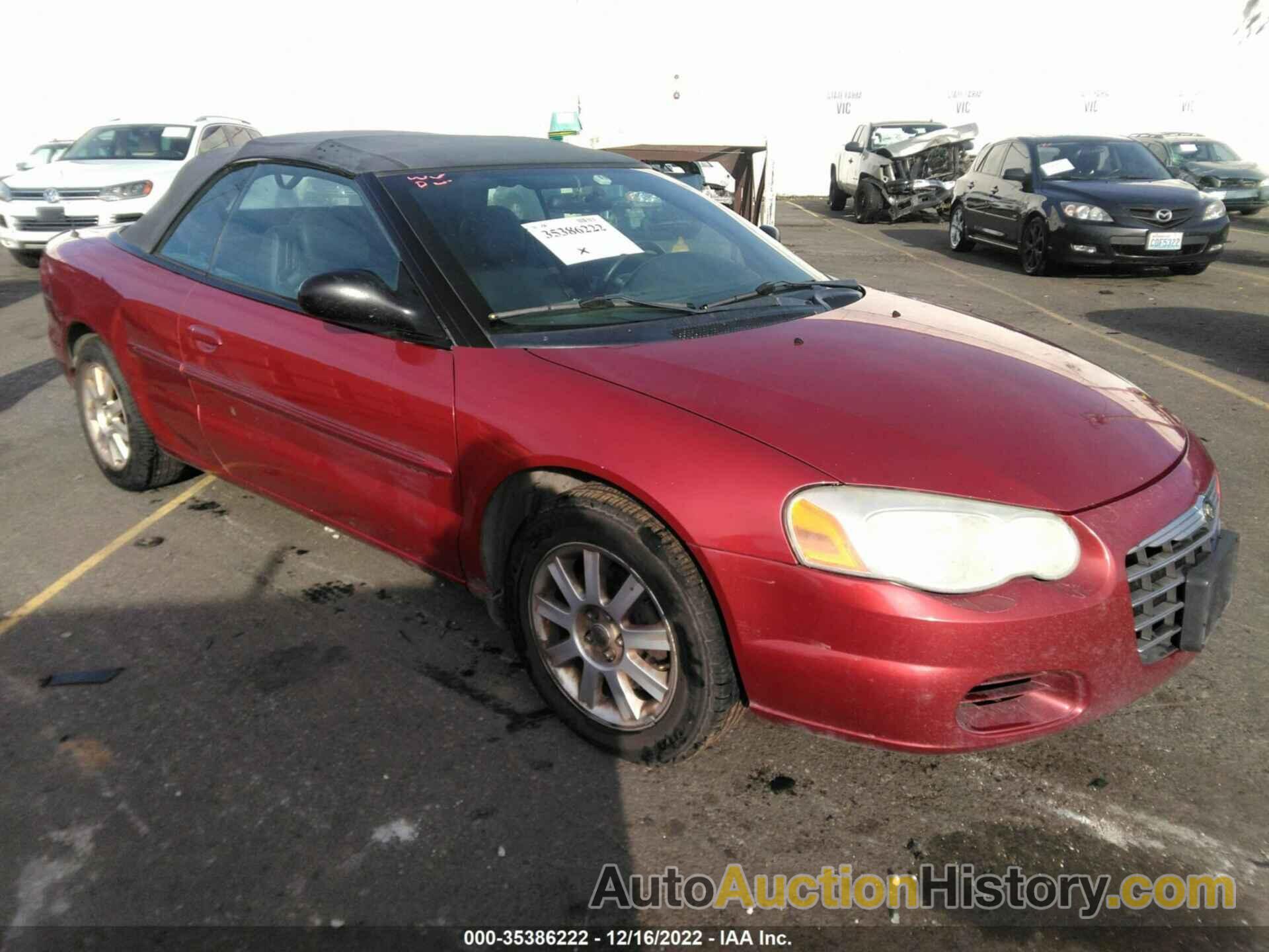 CHRYSLER SEBRING CONV GTC, 1C3EL75R56N211045