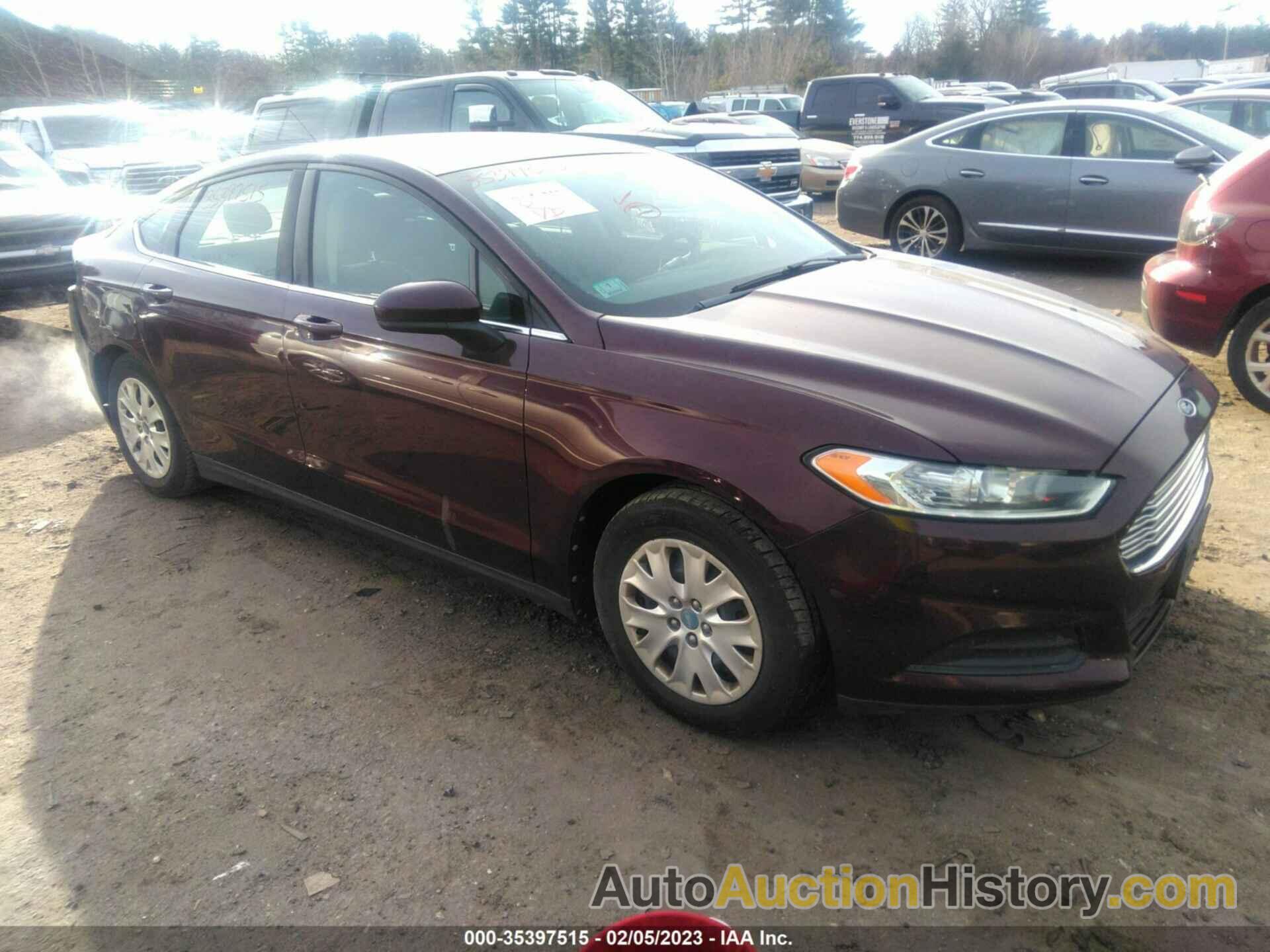 FORD FUSION S, 3FA6P0G78DR210379