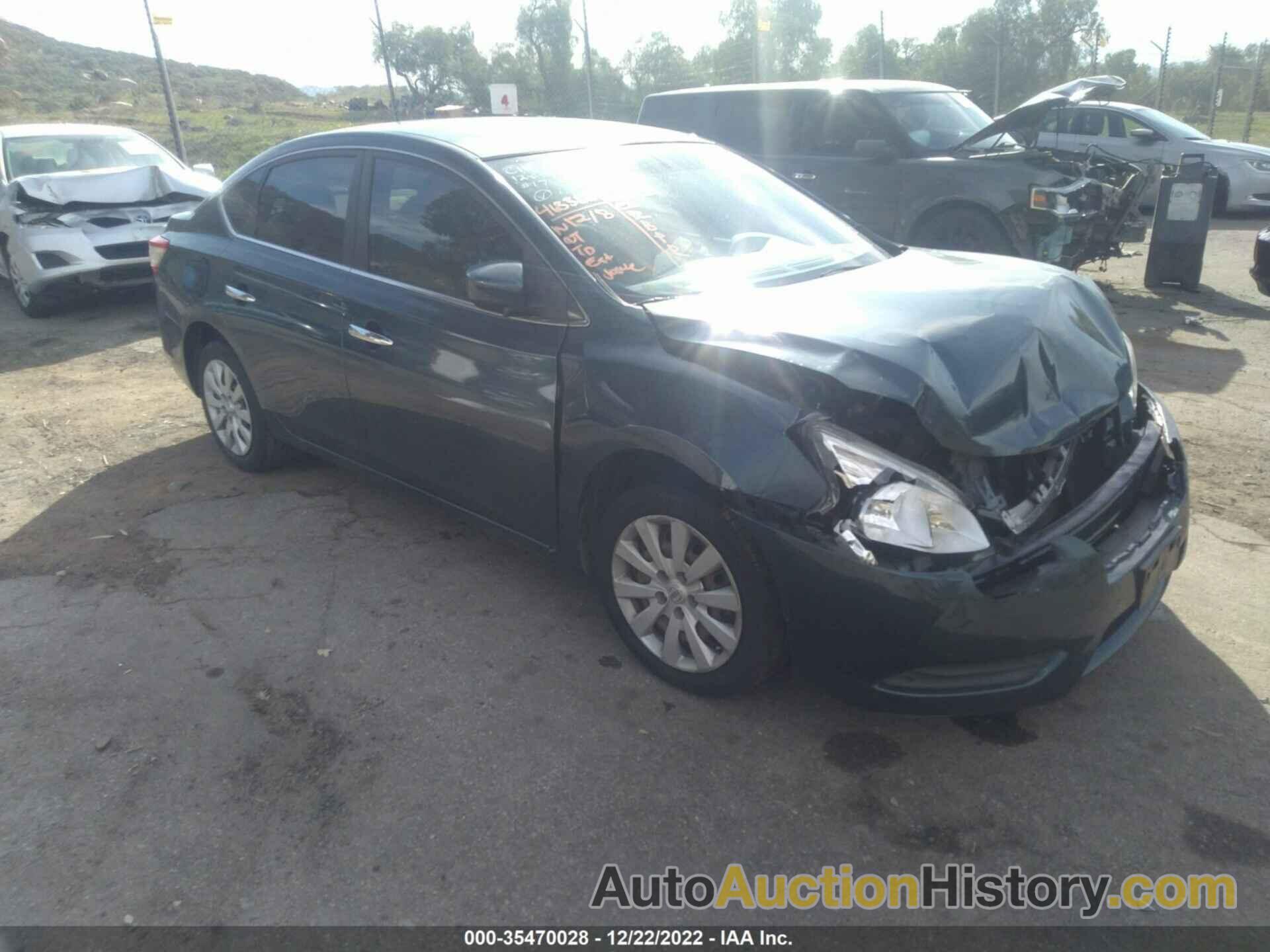 NISSAN SENTRA S, 3N1AB7AP6EY223615