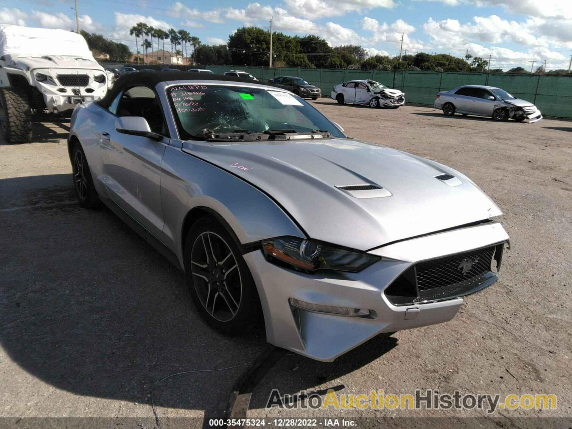 FORD MUSTANG ECOBOOST, 1FATP8UH3K5138733