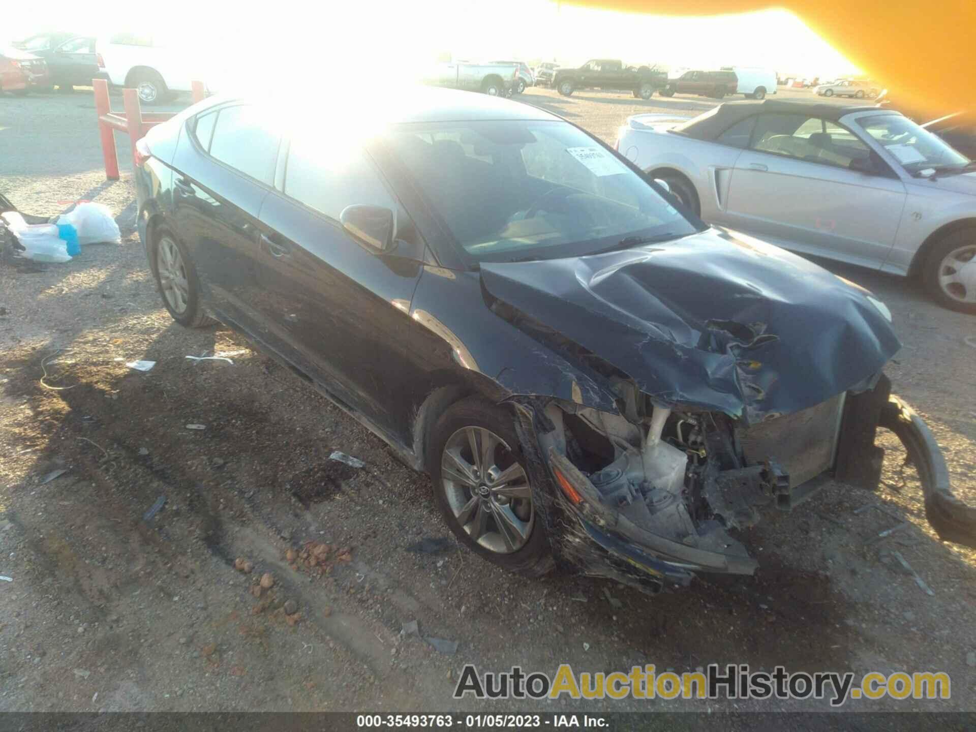 HYUNDAI ELANTRA SEL, 5NPD84LF1JH376681