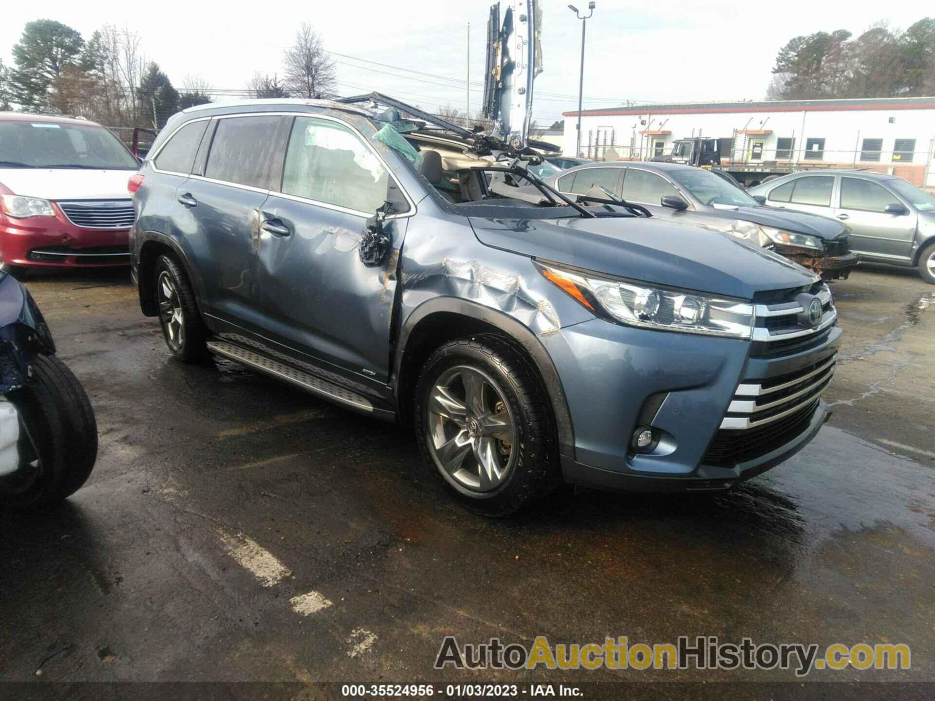 TOYOTA HIGHLANDER HYBRID LIMITED, 5TDDGRFH8KS059747