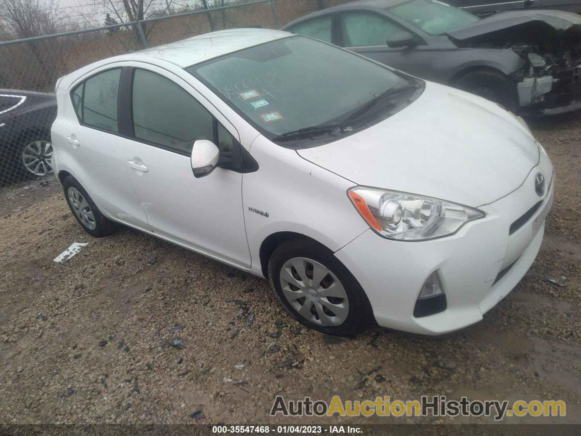 TOYOTA PRIUS C ONE/TWO/THREE/FOUR, JTDKDTB30D1539532