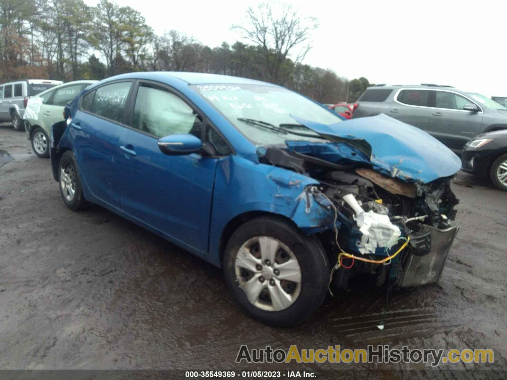 KIA FORTE LX, KNAFX4A62E5178516