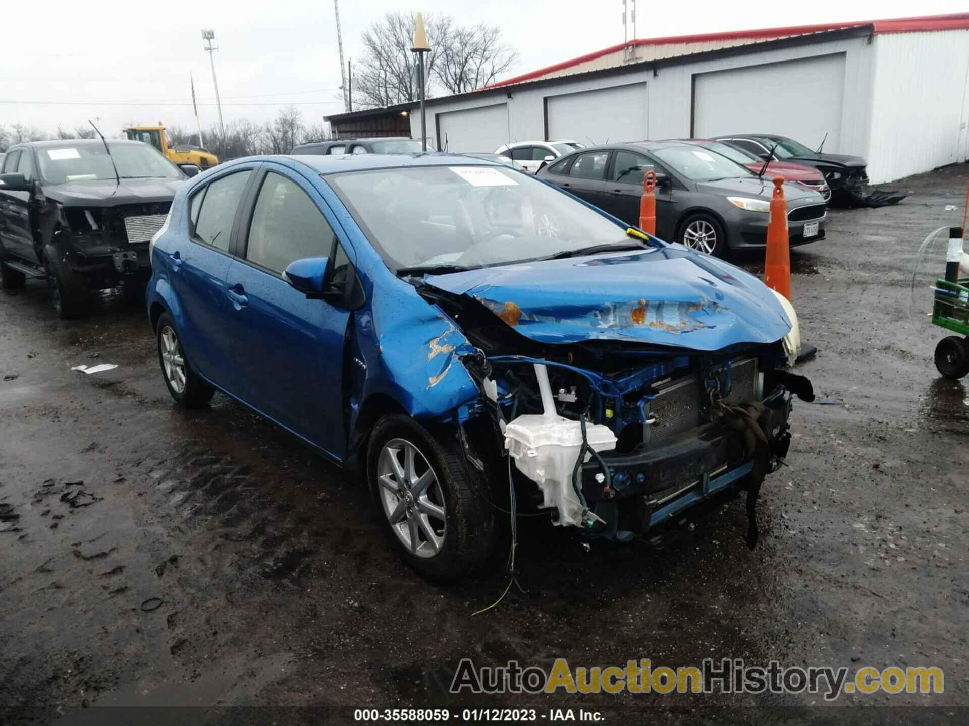 TOYOTA PRIUS C ONE/TWO/THREE/FOUR, JTDKDTB38C1017911