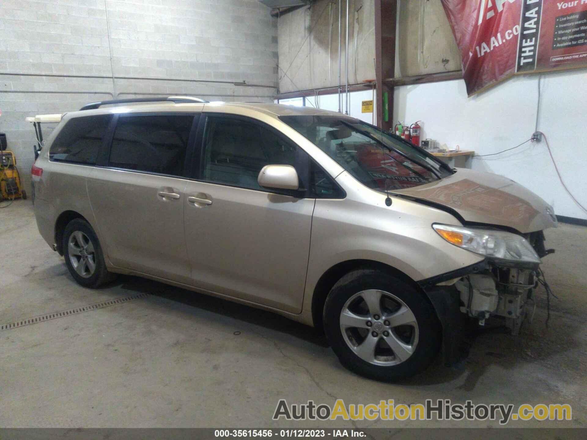 TOYOTA SIENNA LE V6 7 PASSENGER AUTO ACCESS SEAT/LE V6 8 PASSENGER, 5TDKK3DC0DS311570