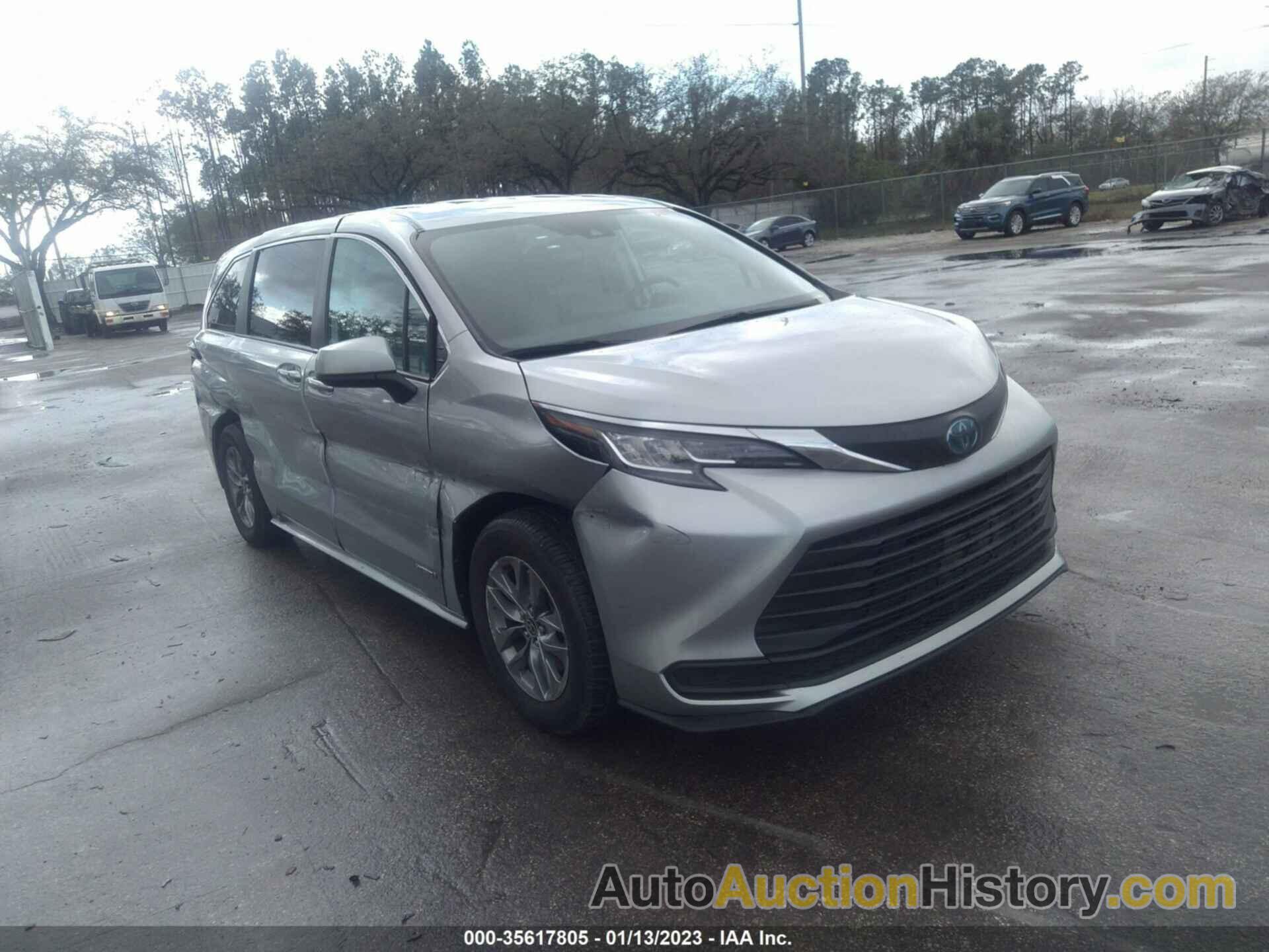 TOYOTA SIENNA LE, 5TDKRKEC6MS017787