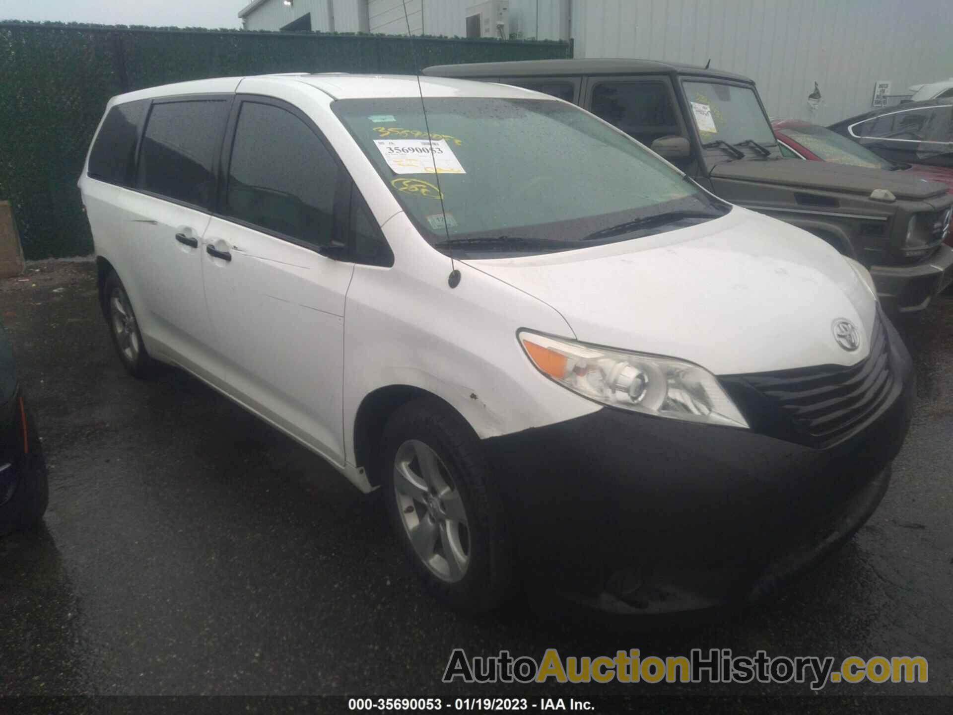 TOYOTA SIENNA, 5TDZK3DC9BS169554