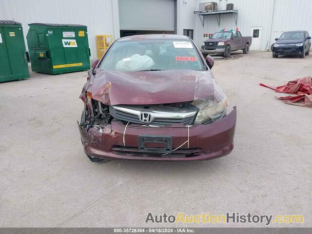 HONDA CIVIC LX, 2HGFB2F57CH608571