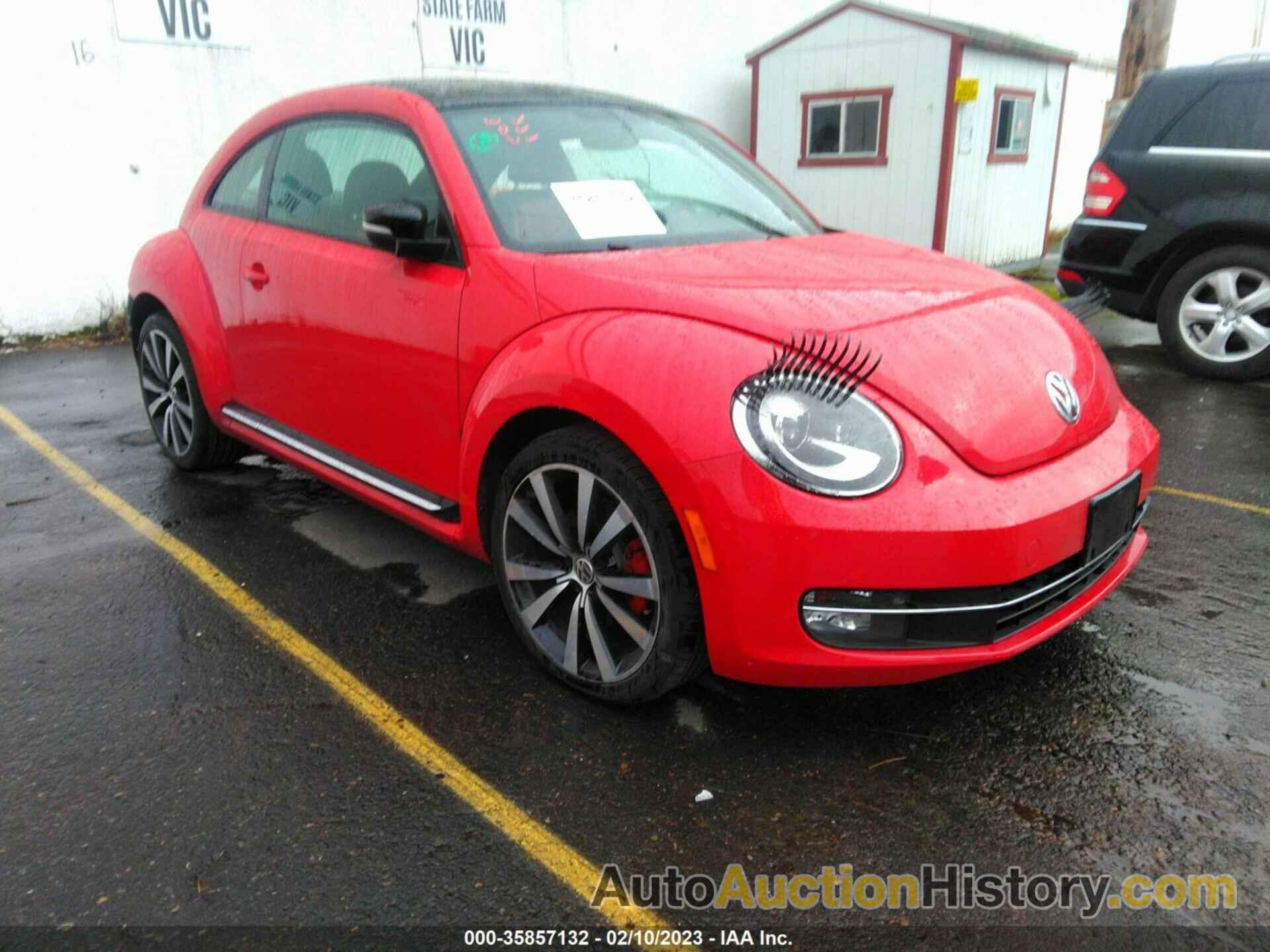 VOLKSWAGEN BEETLE COUPE 2.0T TURBO W/SUN/SND/NAV, 3VWVA7AT7DM612779