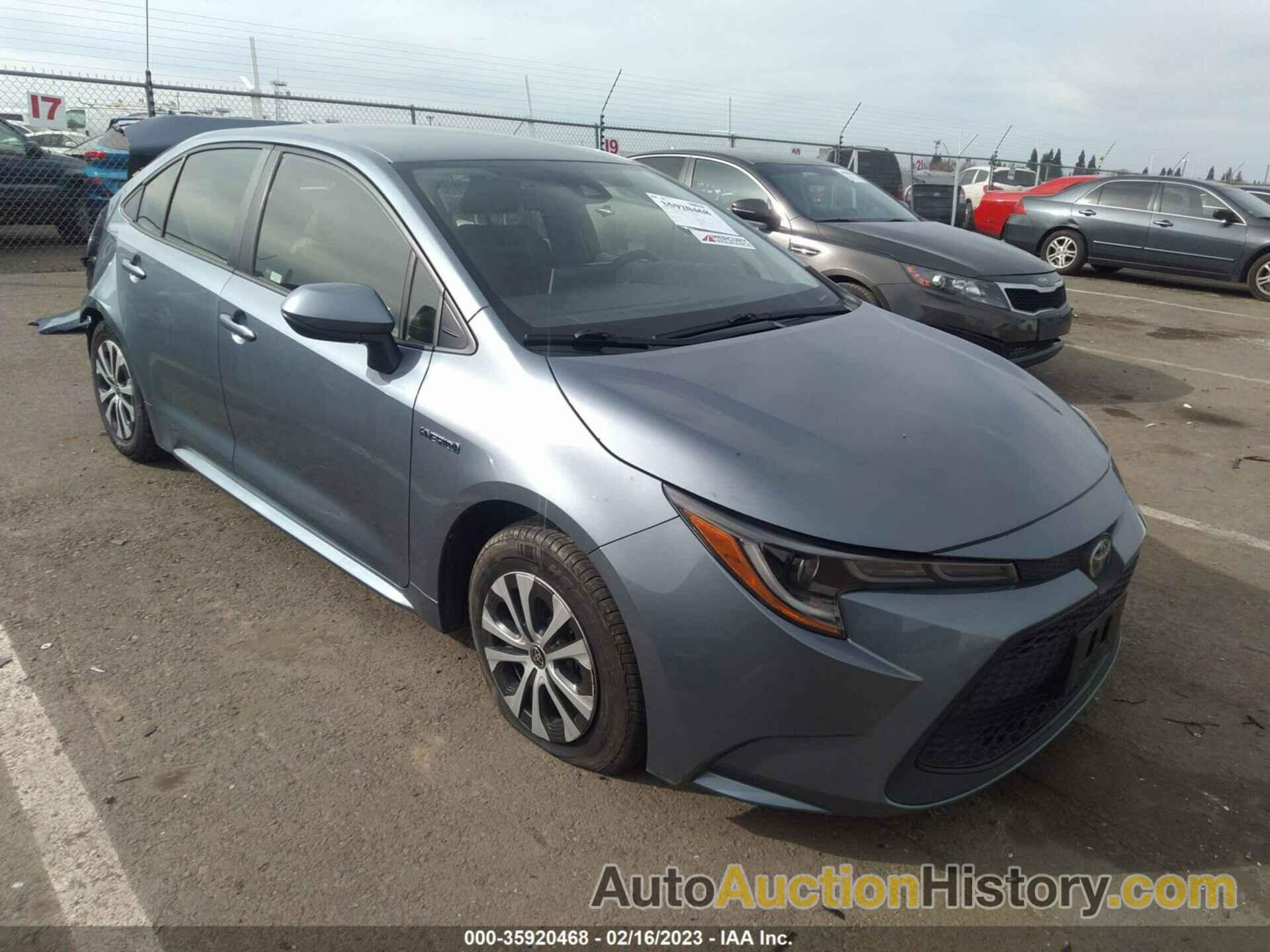 TOYOTA COROLLA HYBRID LE, JTDEBRBE9LJ000140