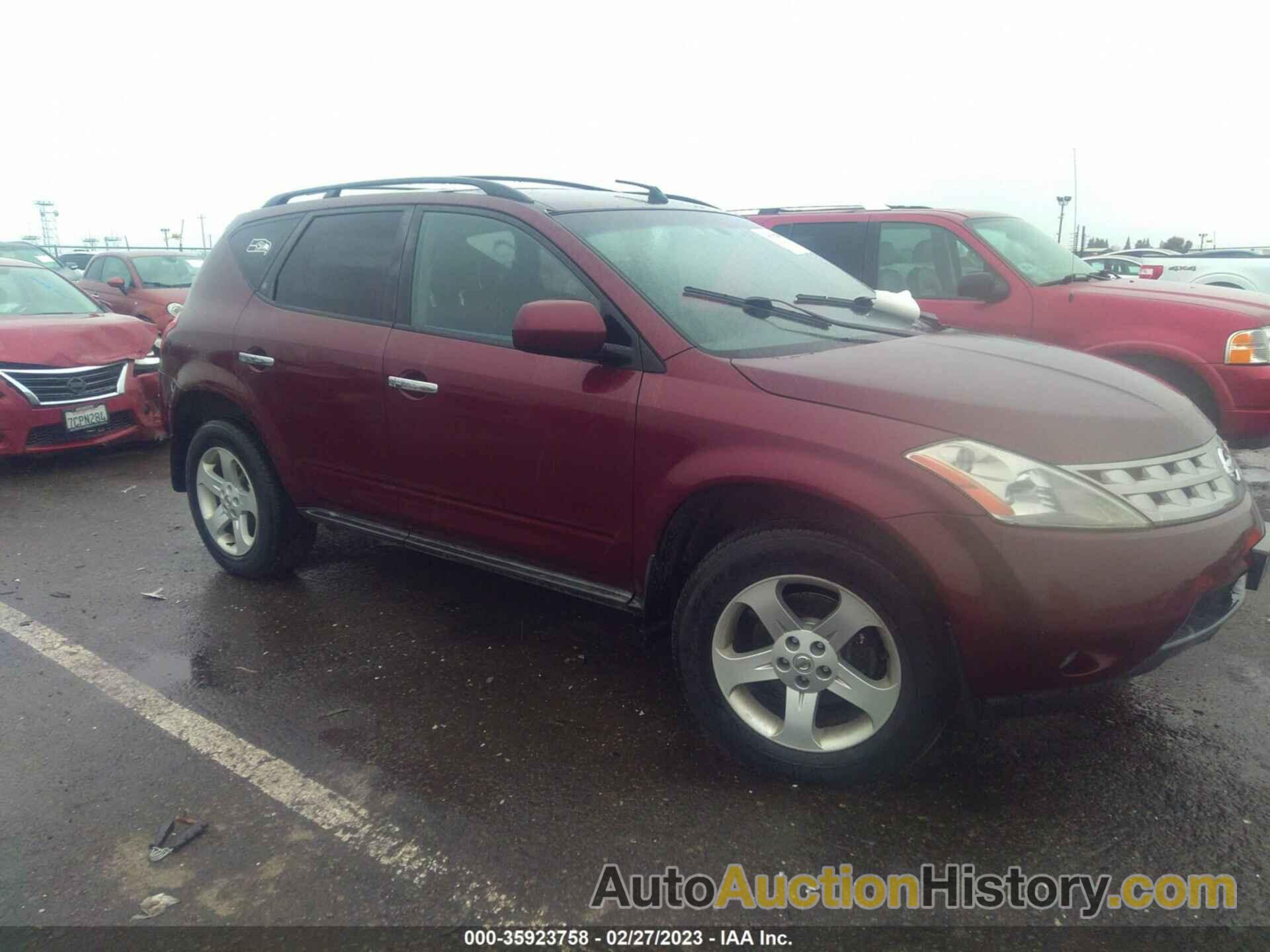 NISSAN MURANO S, JN8AZ08W05W437573