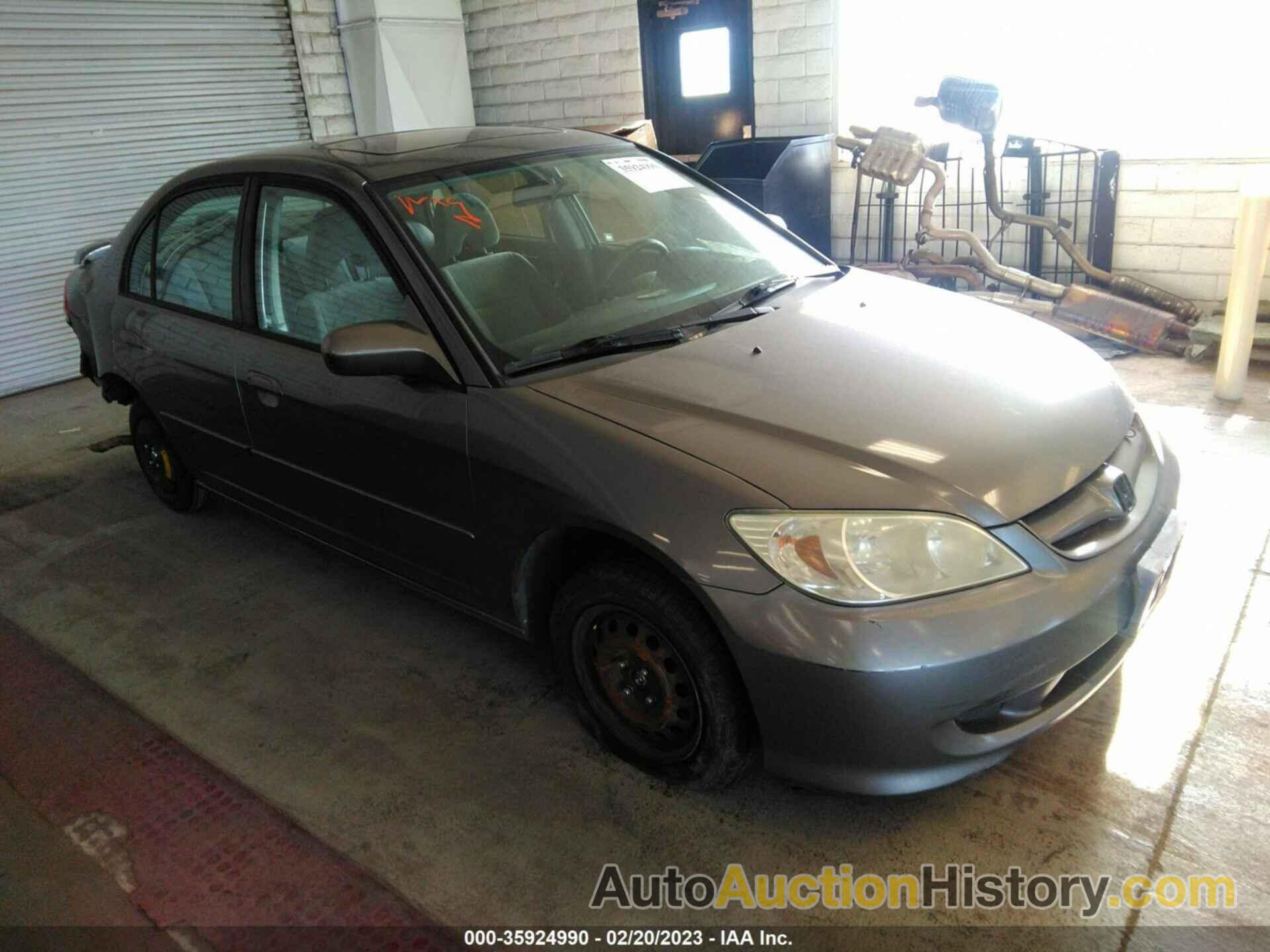 HONDA CIVIC SDN EX, 1HGES26725L012139