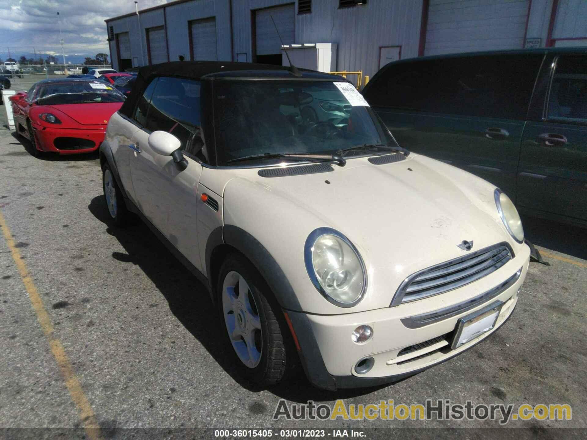 MINI COOPER CONVERTIBLE, WMWRF33588TG18174